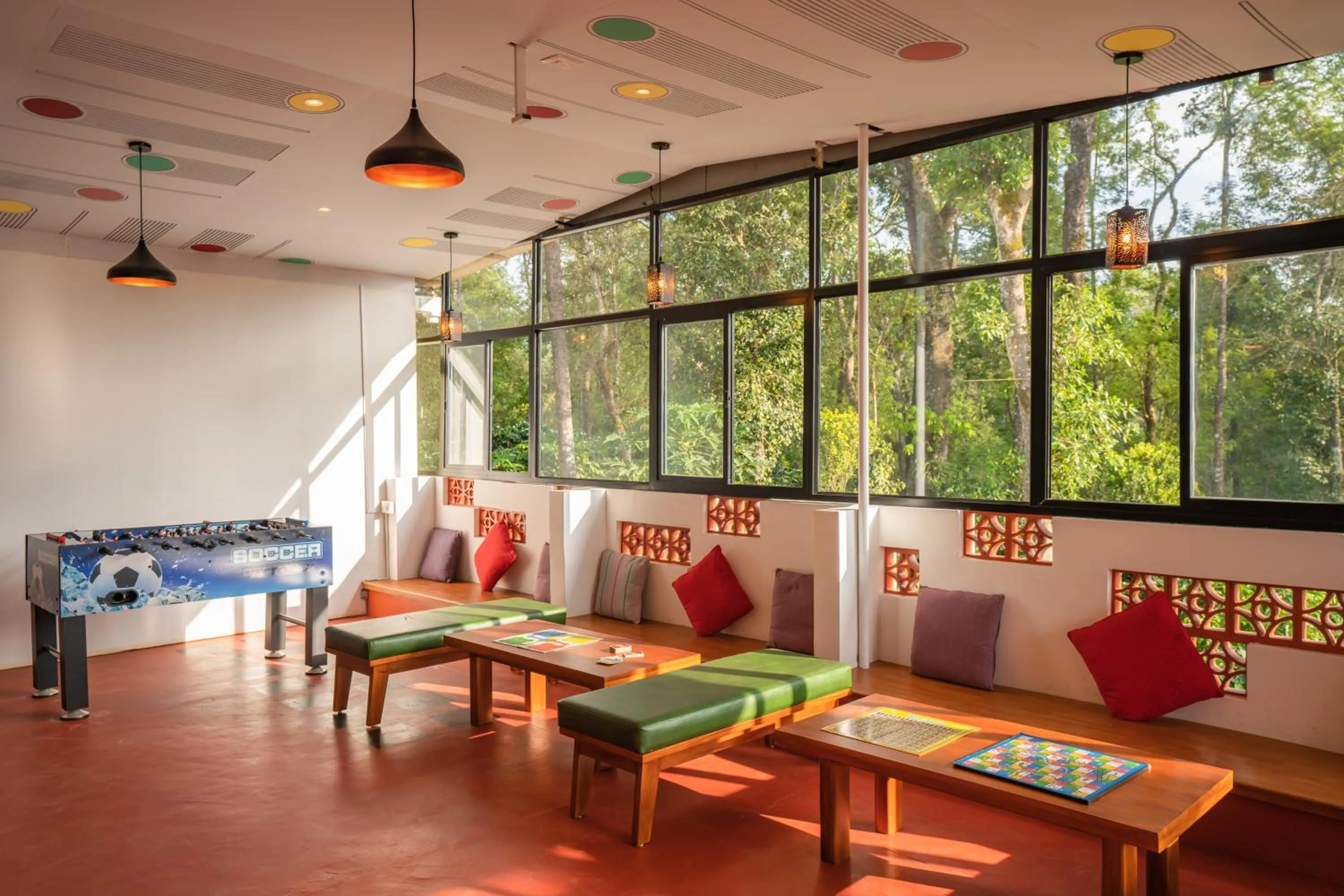Living room in Zostel Coorg, Madikeri