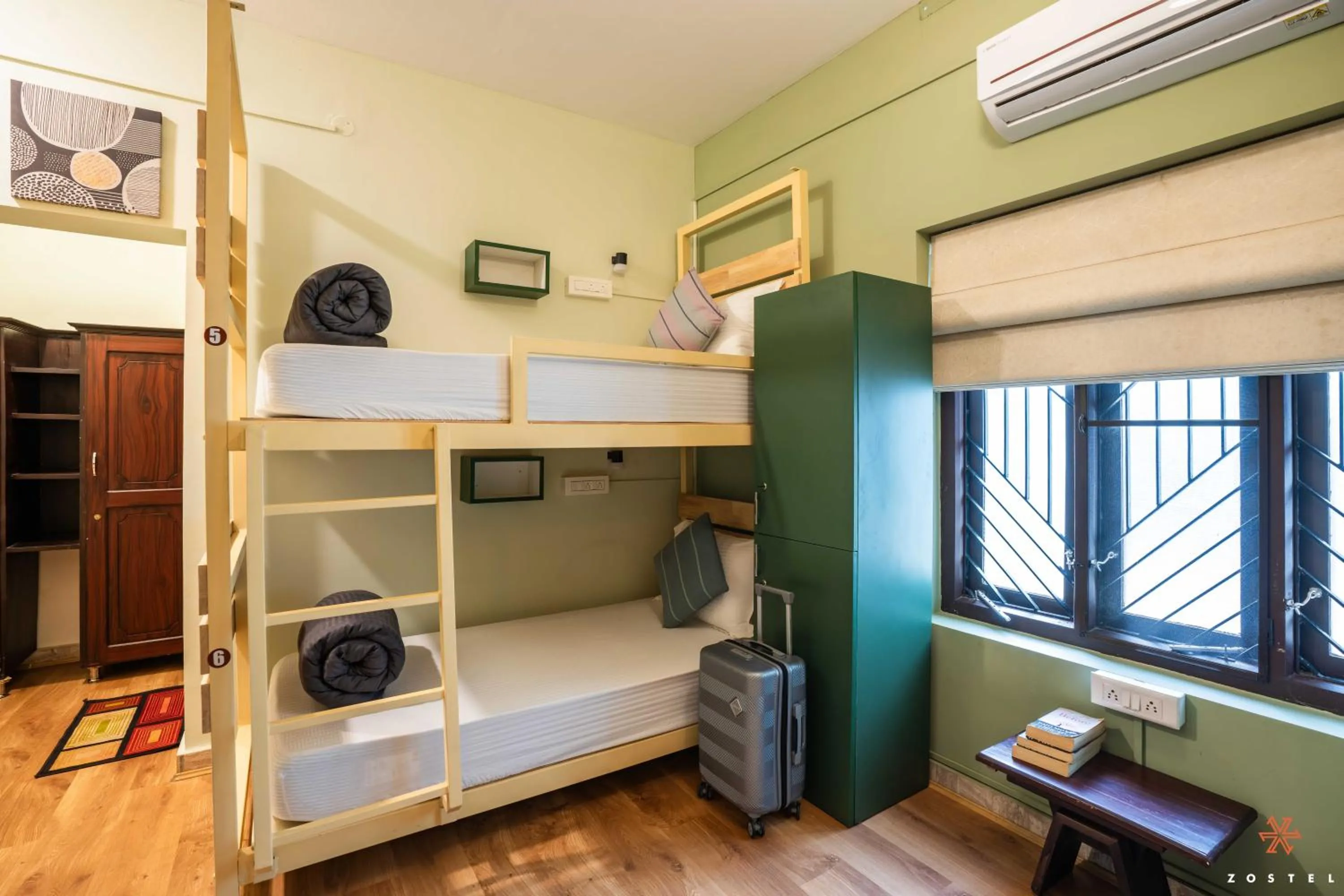 Bed in Zostel Coorg, Madikeri