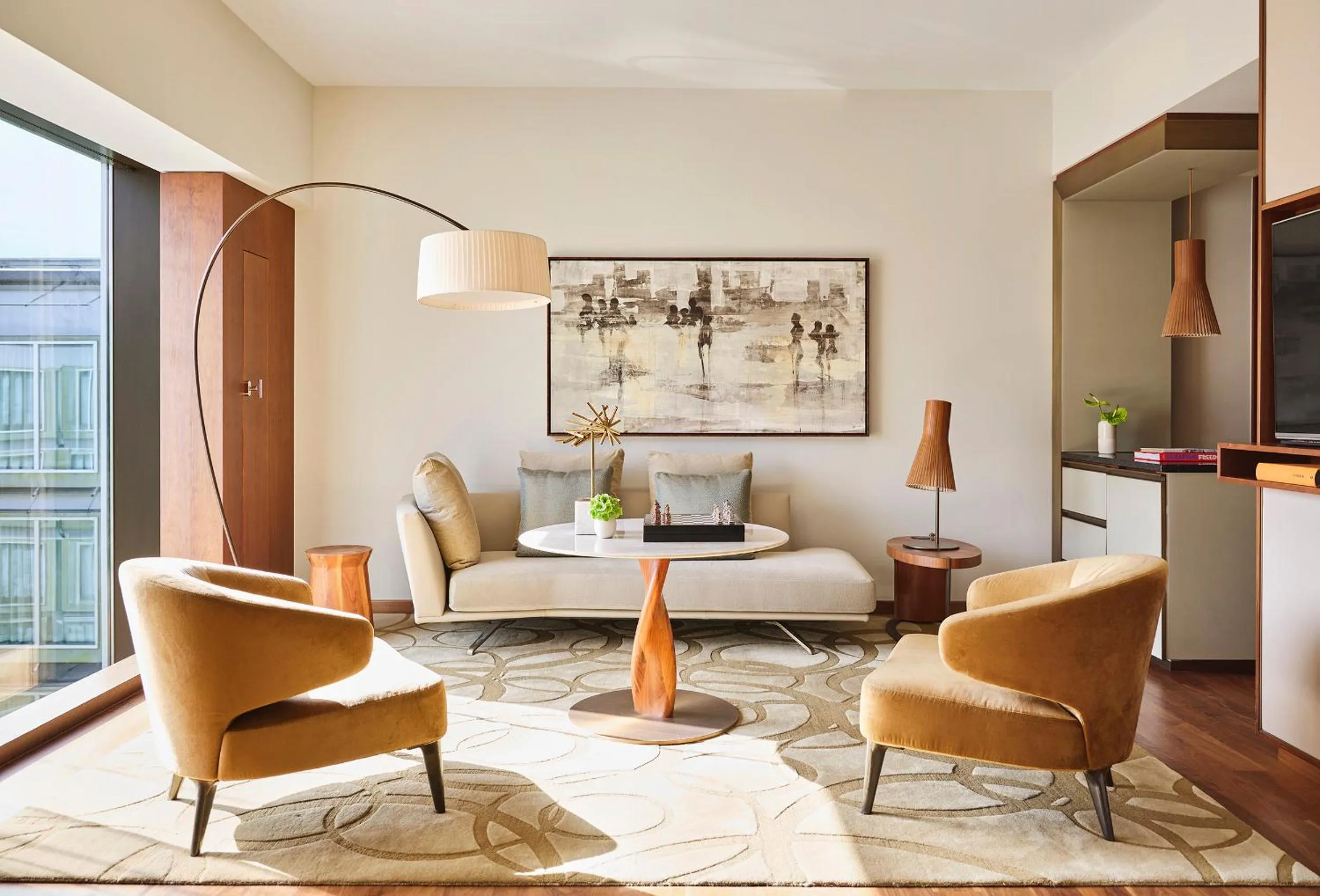Living room in Park Hyatt Zurich – City Center Luxury