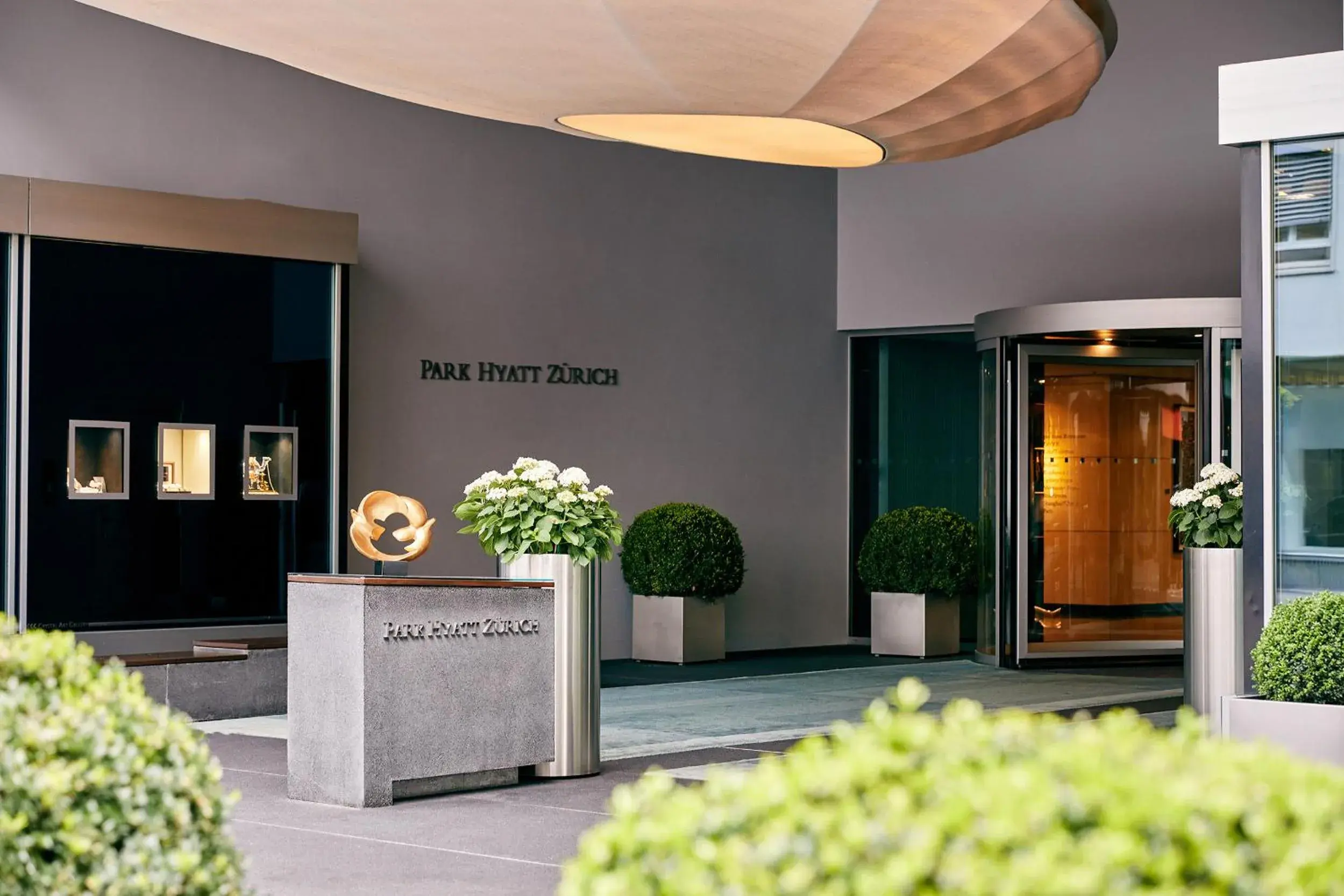 Facade/entrance in Park Hyatt Zurich – City Center Luxury Facade/entrance in Park Hyatt Zurich – City Center Luxury