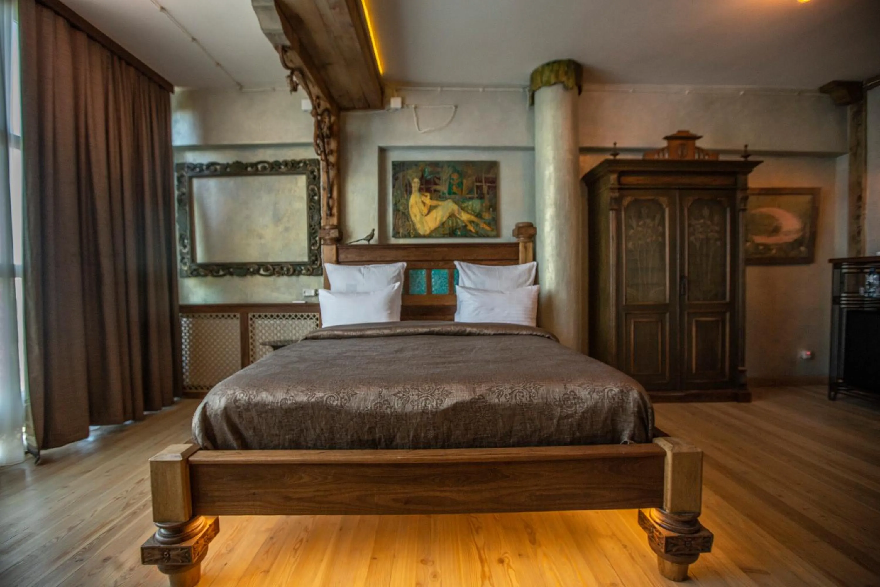 Bed in Artists Residence in Tbilisi