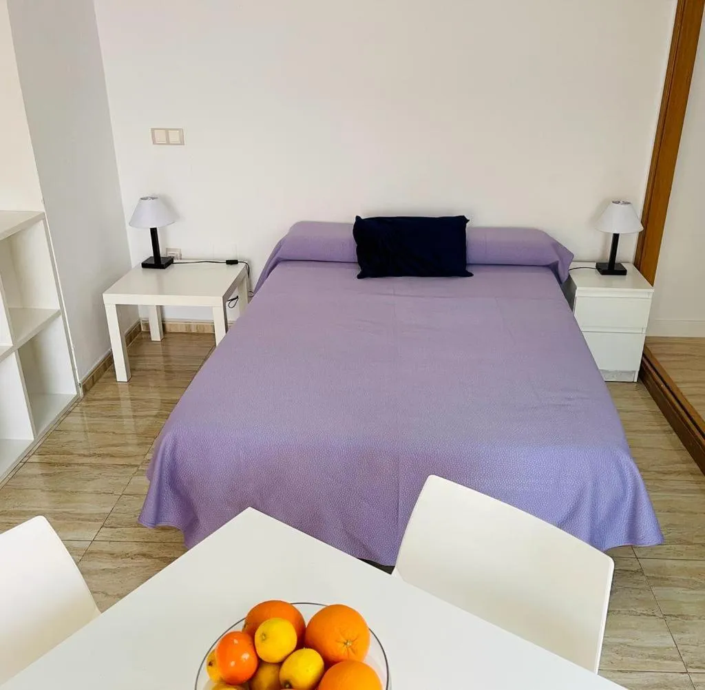 Photo of the whole room, Bed in Puerta del Sol TRM only adults Aparts