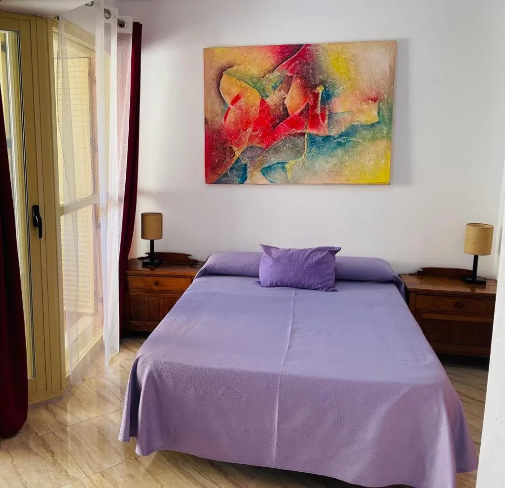 Photo of the whole room, Bed in Puerta del Sol TRM only adults Aparts