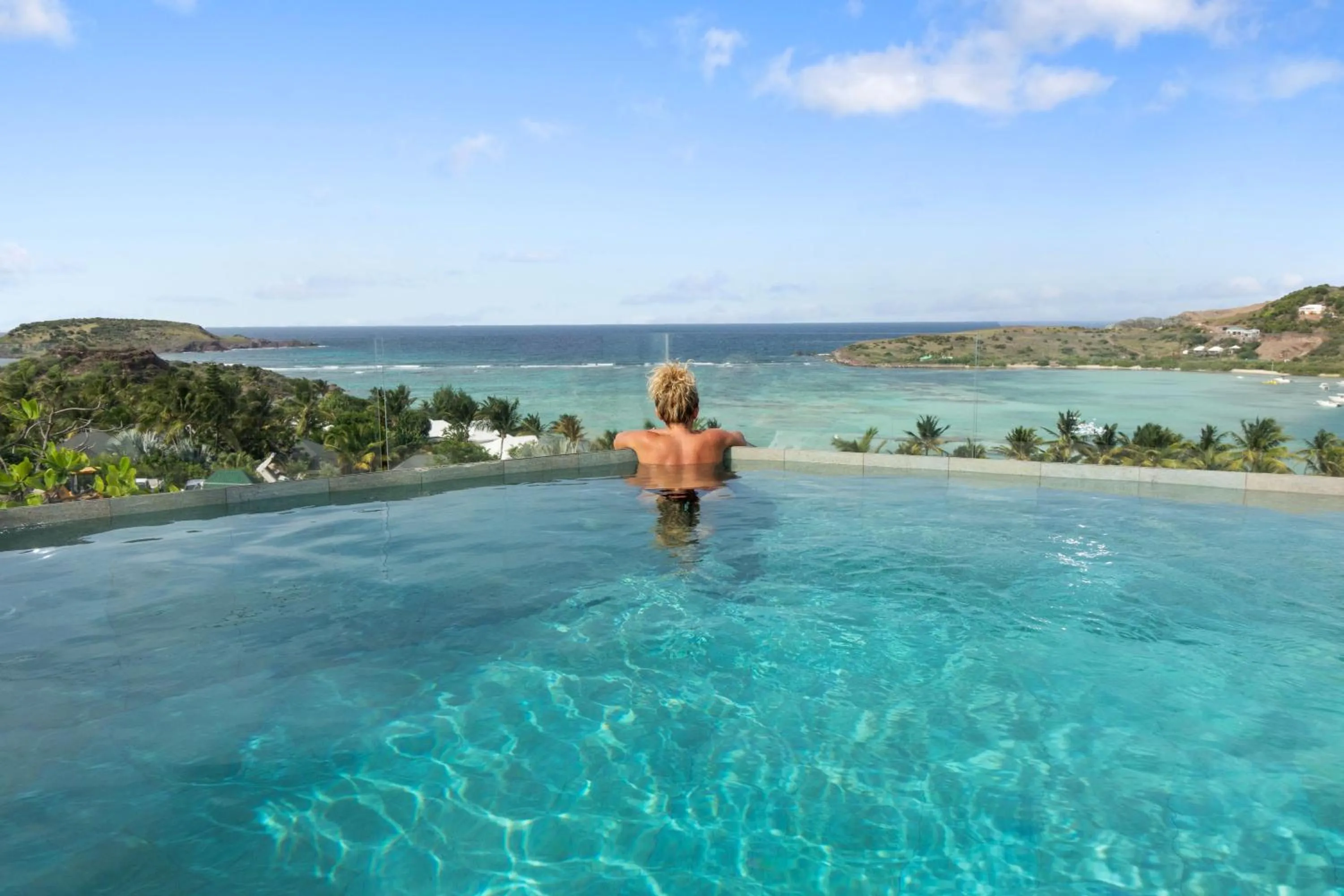 Pool view in Villa Lodge 4 Epices
