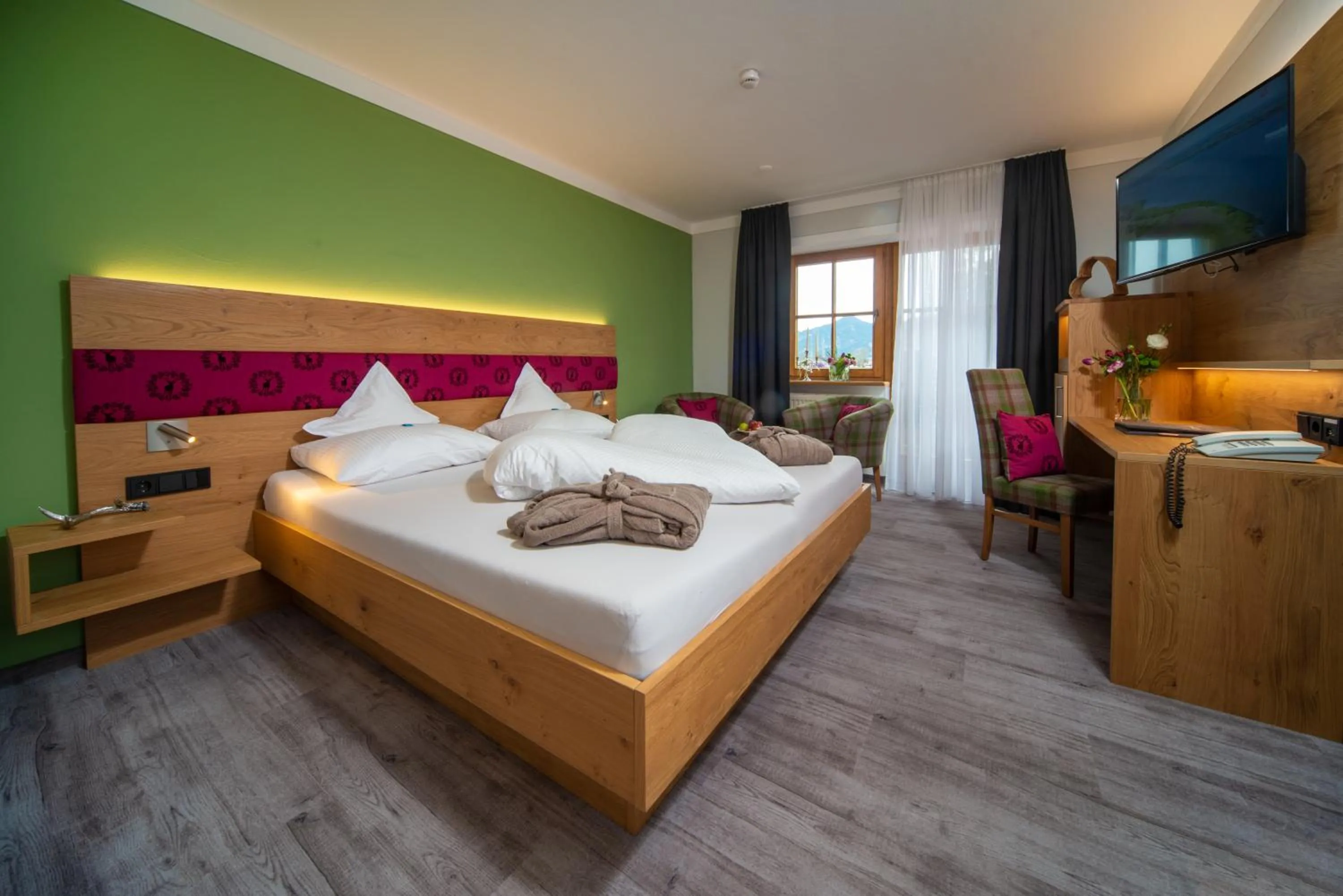 Double Room with Garden View - single occupancy in Der Helmerhof Allgäu Hideaway
