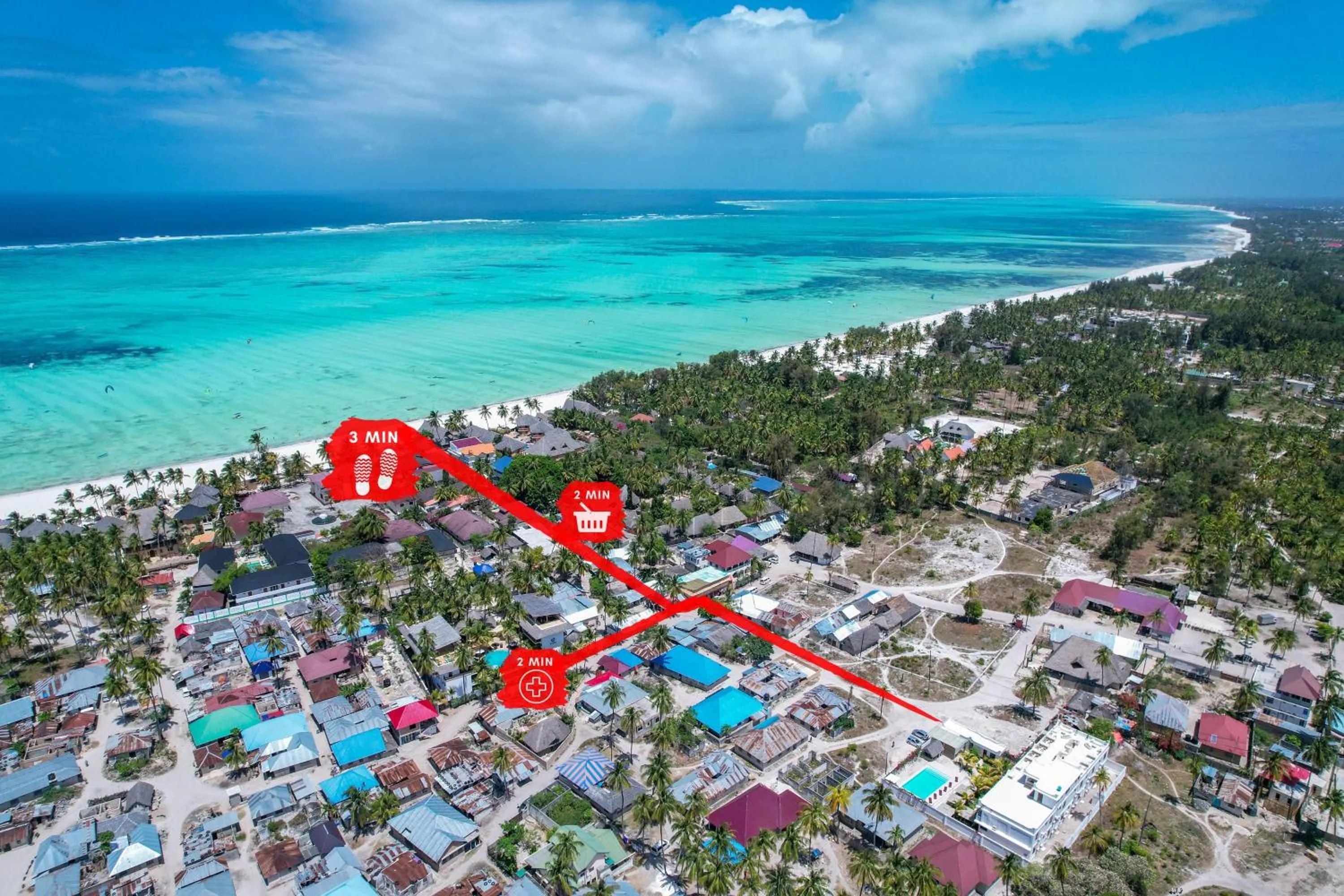 Nearby landmark in Paje White House