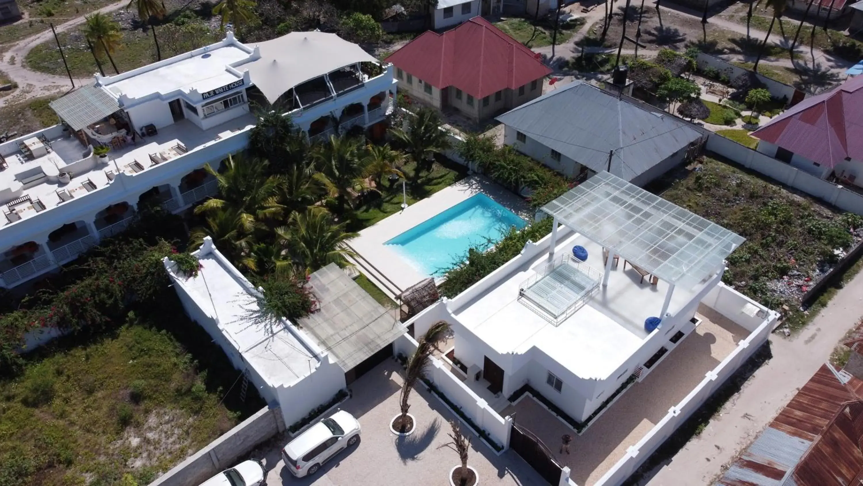 Bird's eye view in Paje White House Bird's eye view in Paje White House