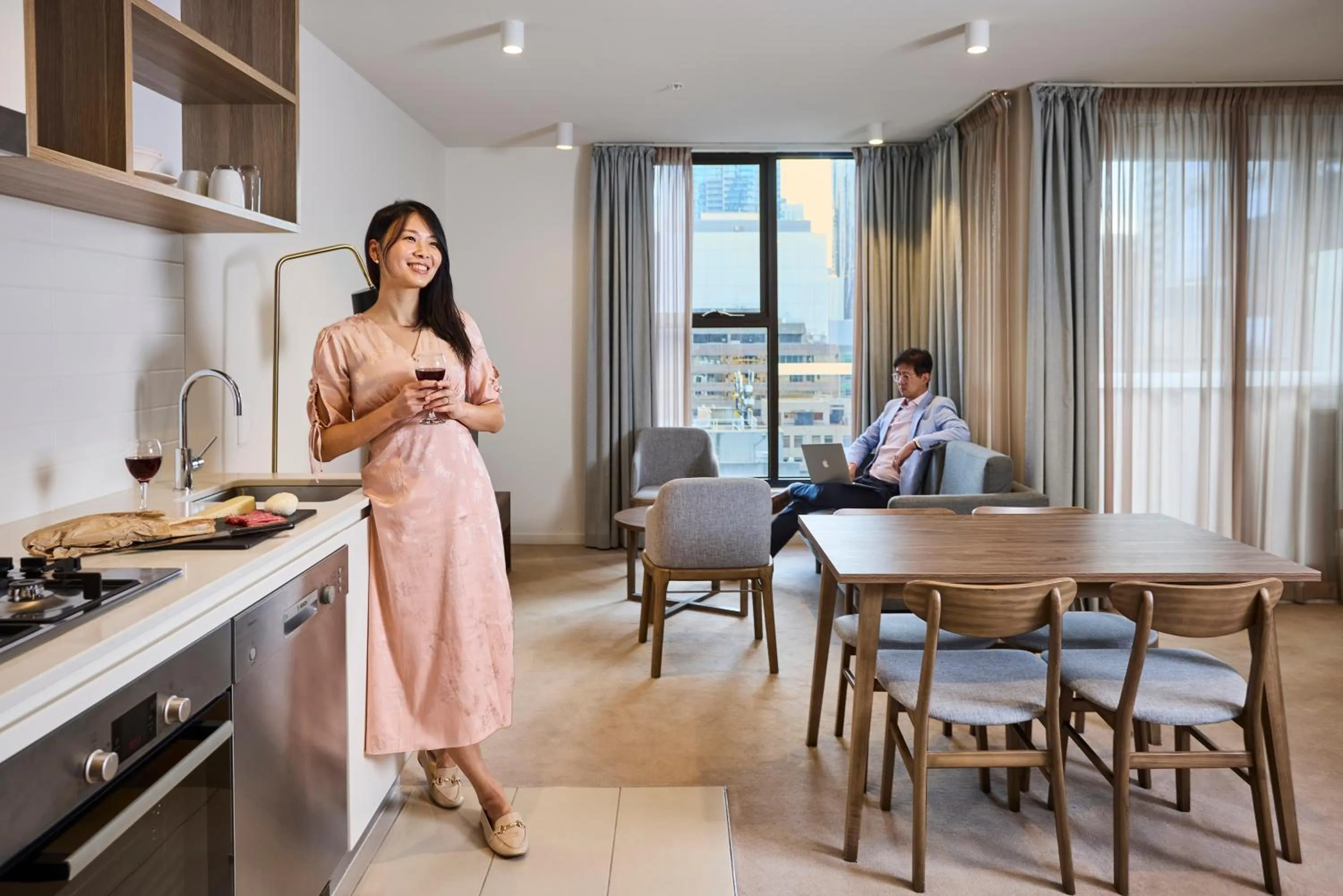 Living room in Brady Apartment Hotel Hardware Lane