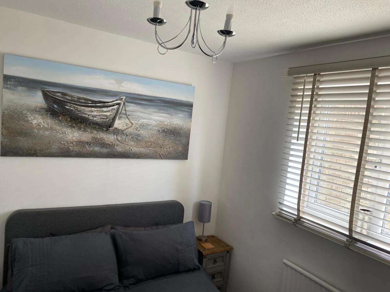 Bedroom in Riverside Park Ground Floor Apt 1 BR Parking St Neots