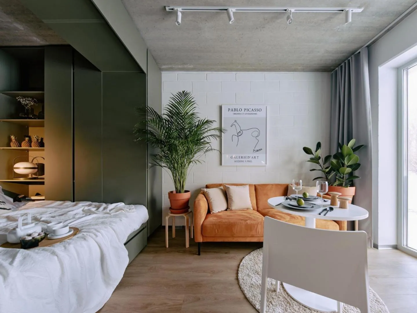 Bed in Campus House by Larsen