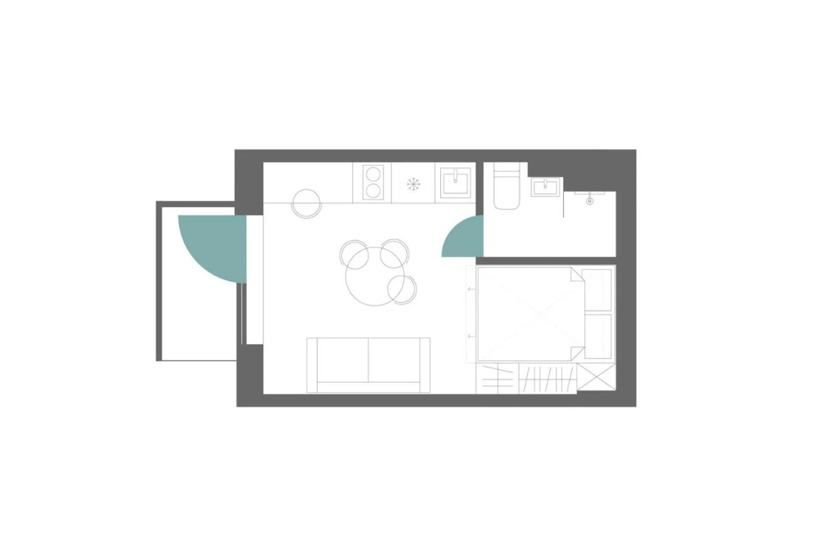 Floor plan in Campus House by Larsen