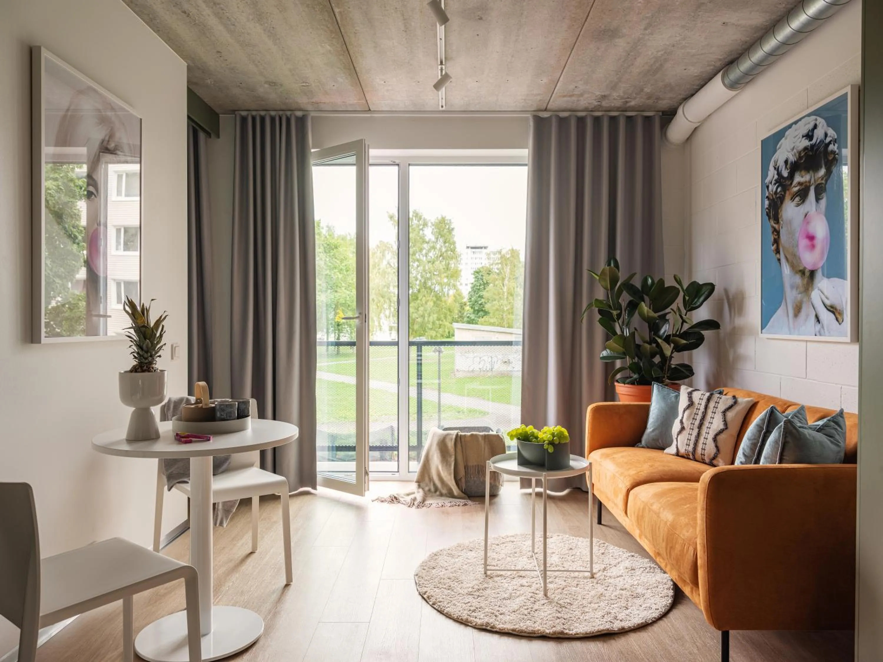 Living room in Campus House by Larsen