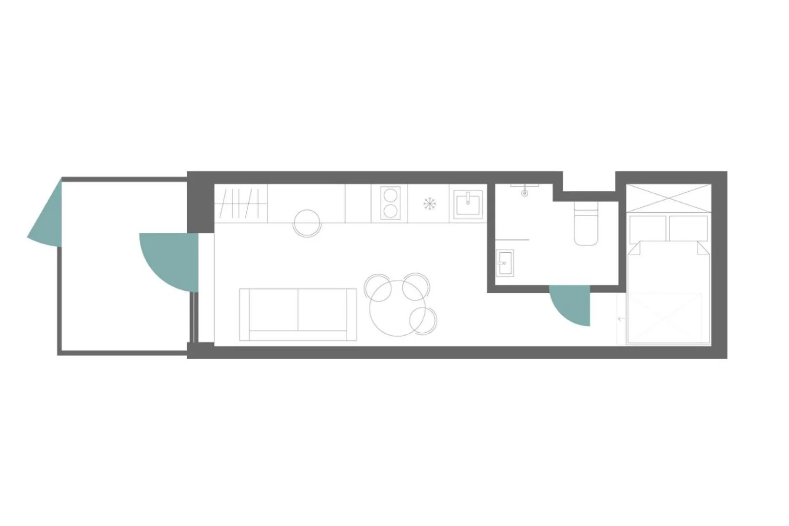 Floor plan in Campus House by Larsen