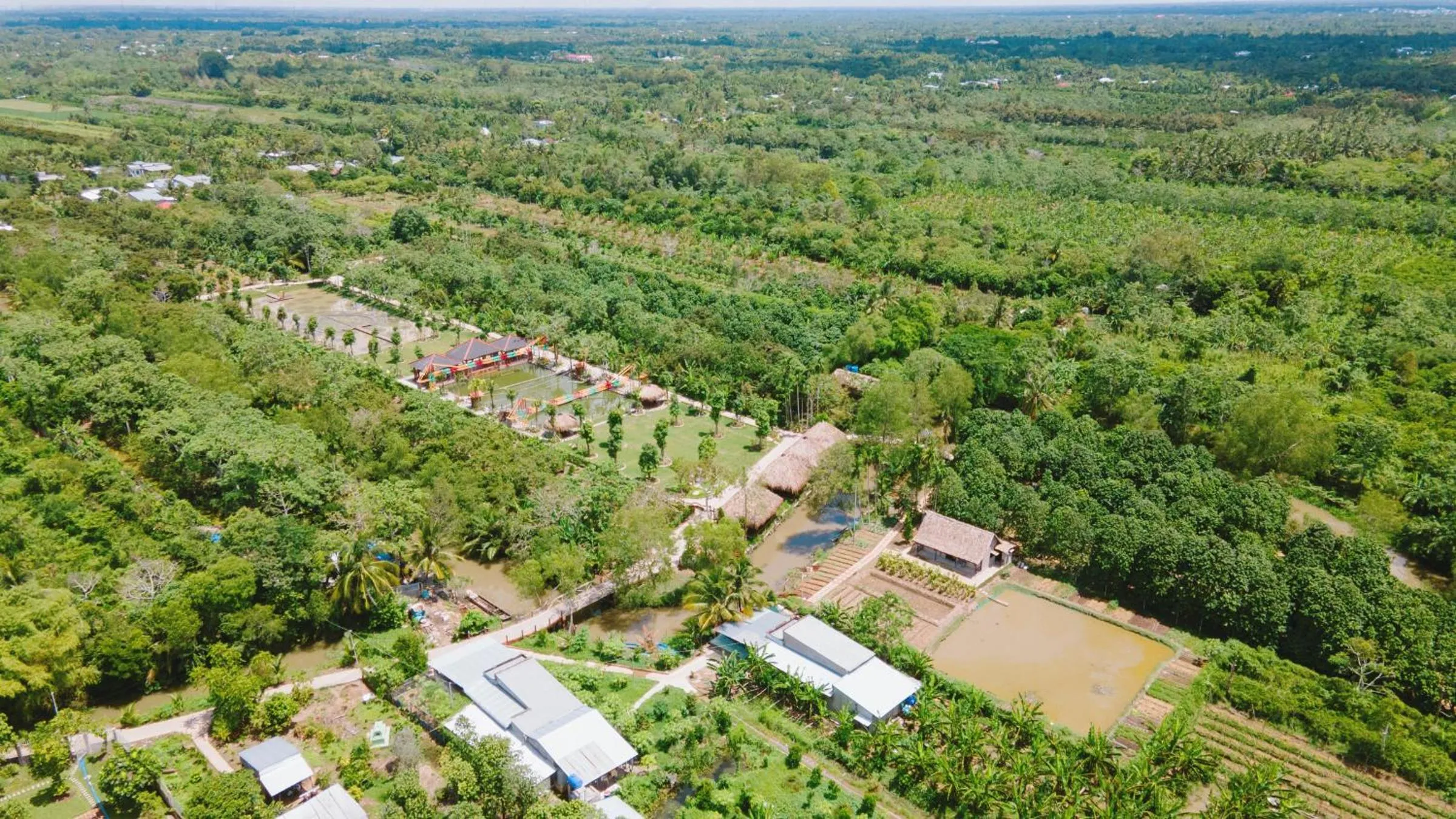 Bird's eye view in Cantho Eco Resort