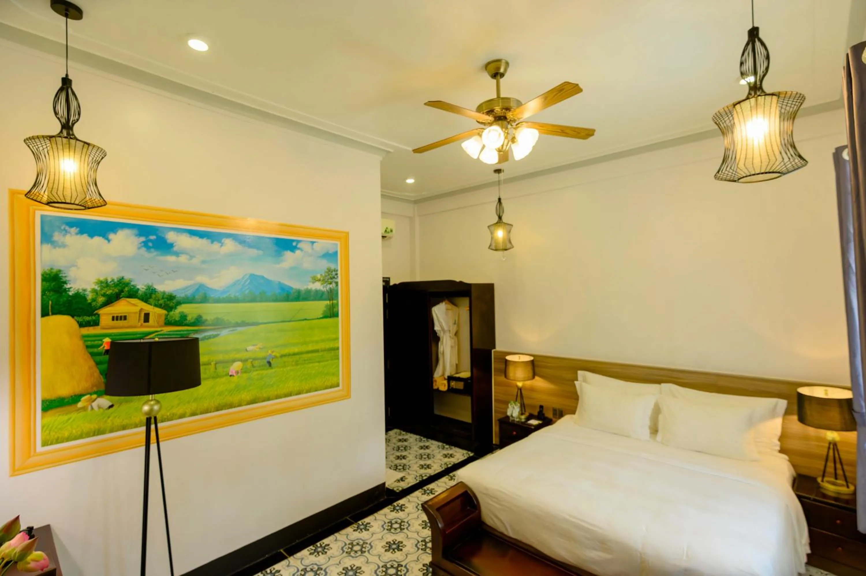 Bed in Cantho Eco Resort