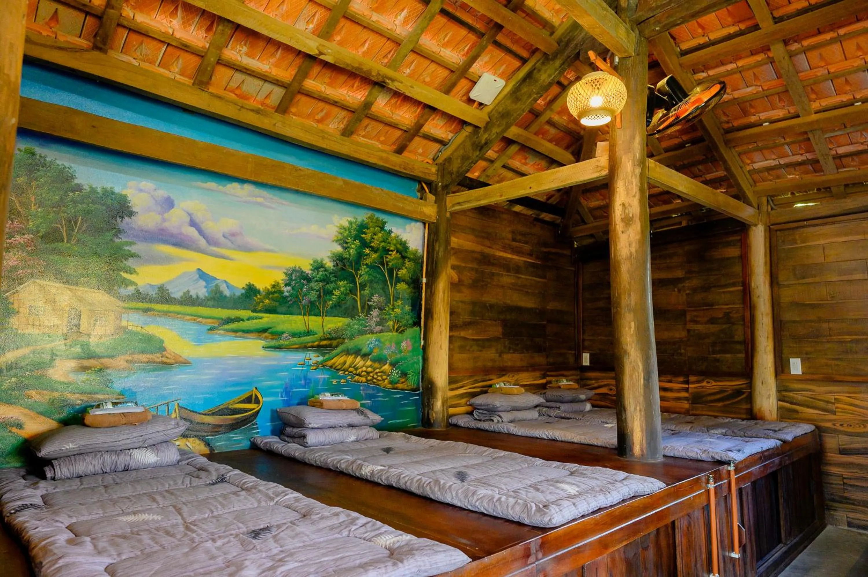 Bed in Cantho Eco Resort