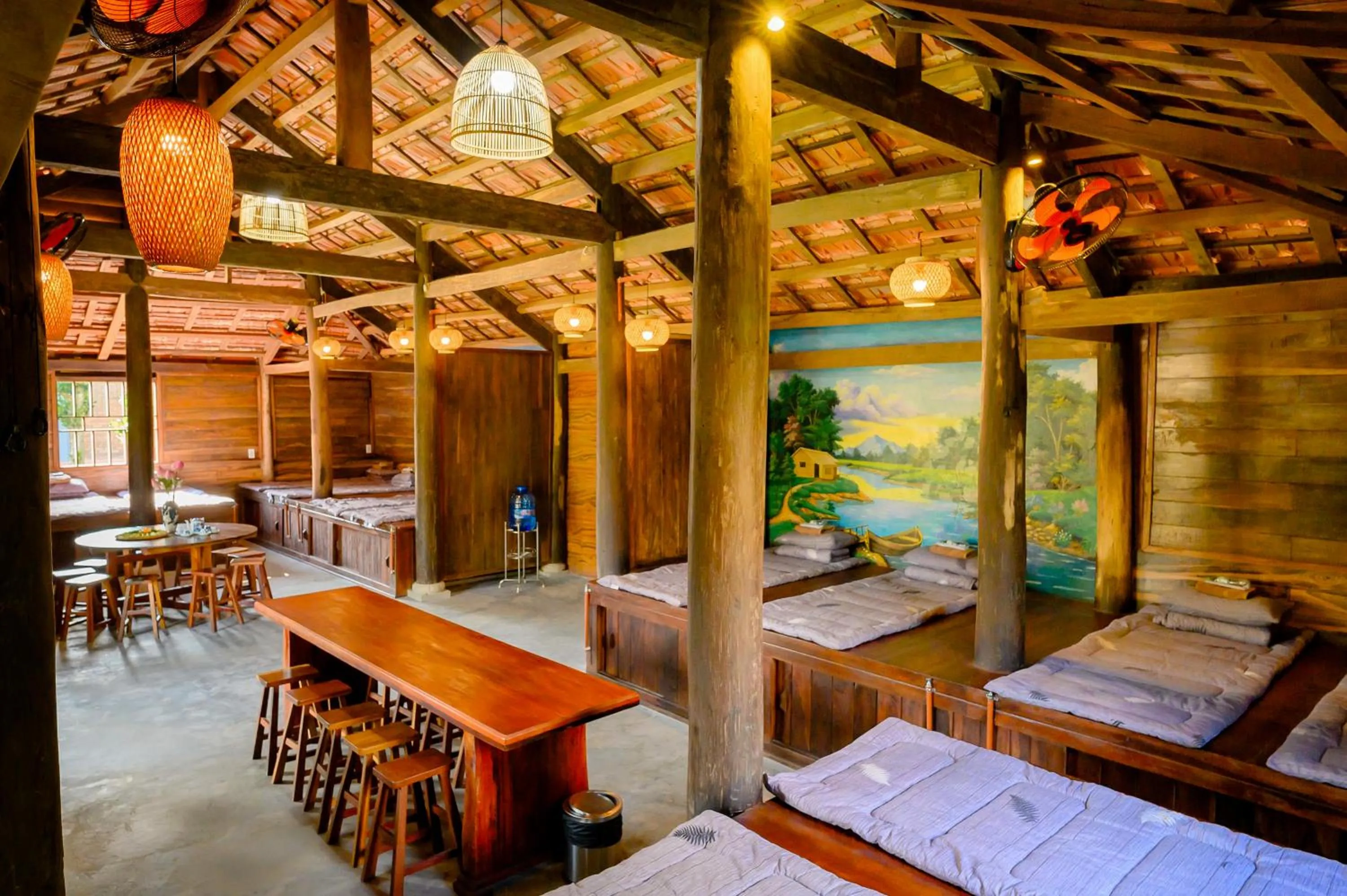 Bed in Cantho Eco Resort