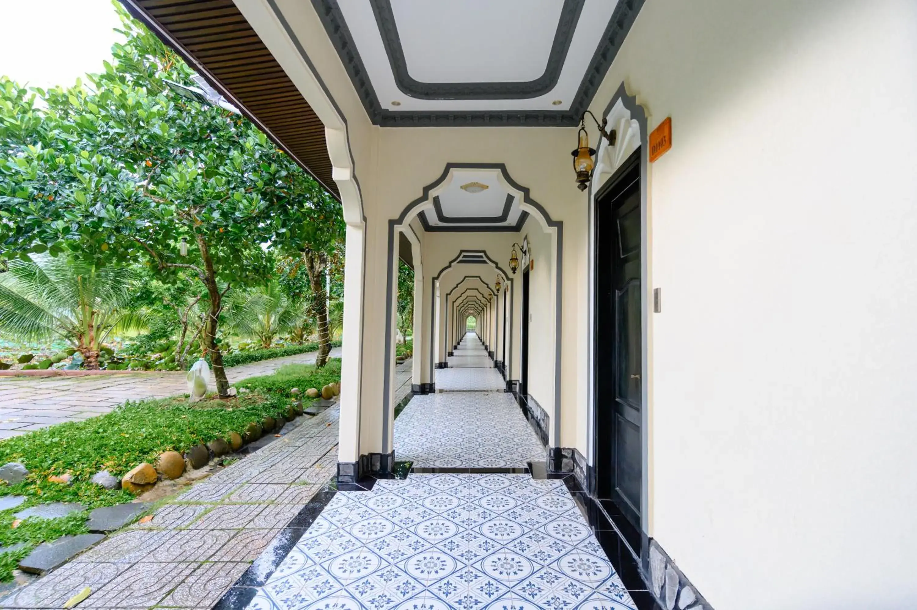 Garden view in Cantho Eco Resort Garden view in Cantho Eco Resort