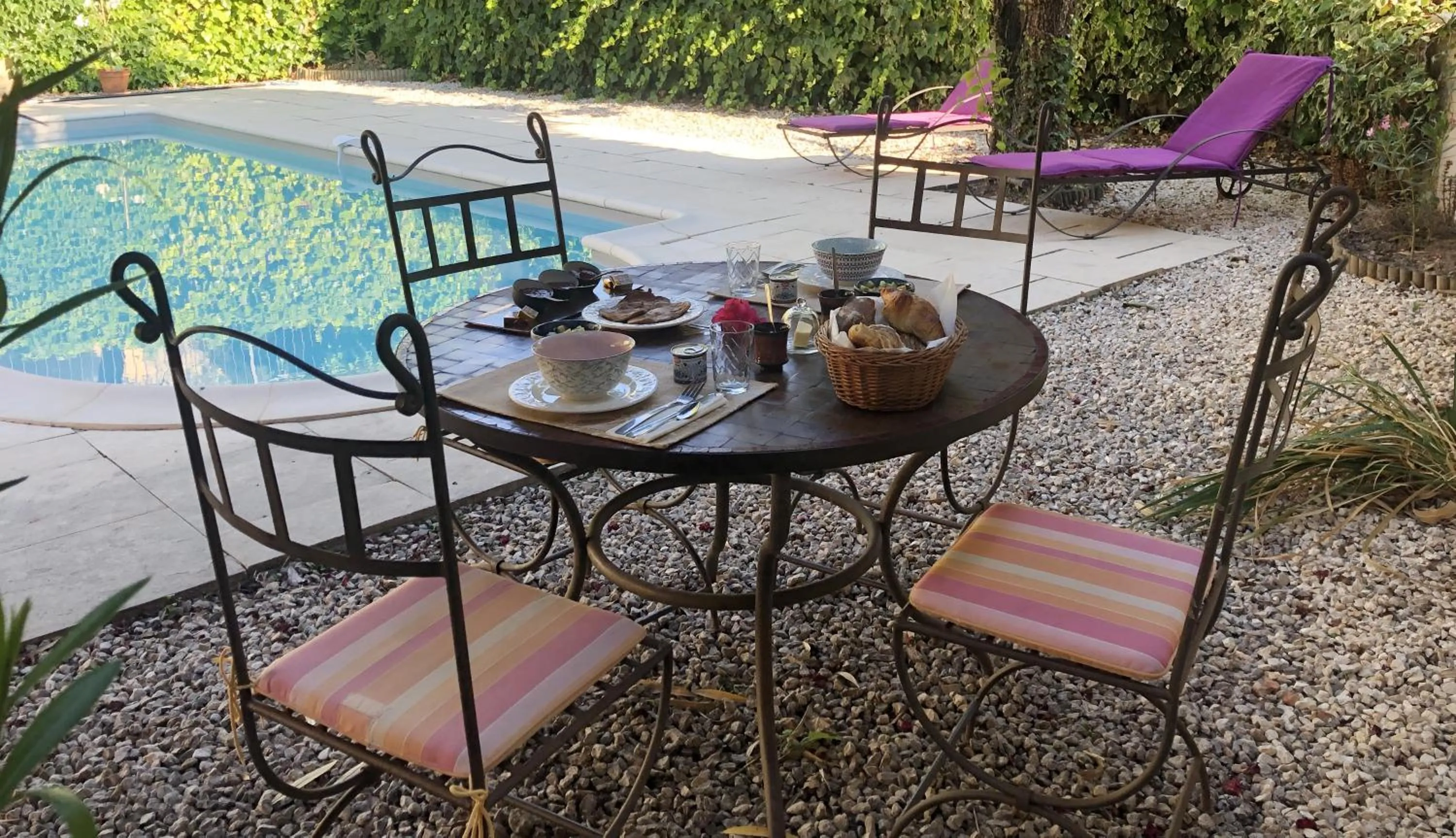 Patio in Maison des Bourgades