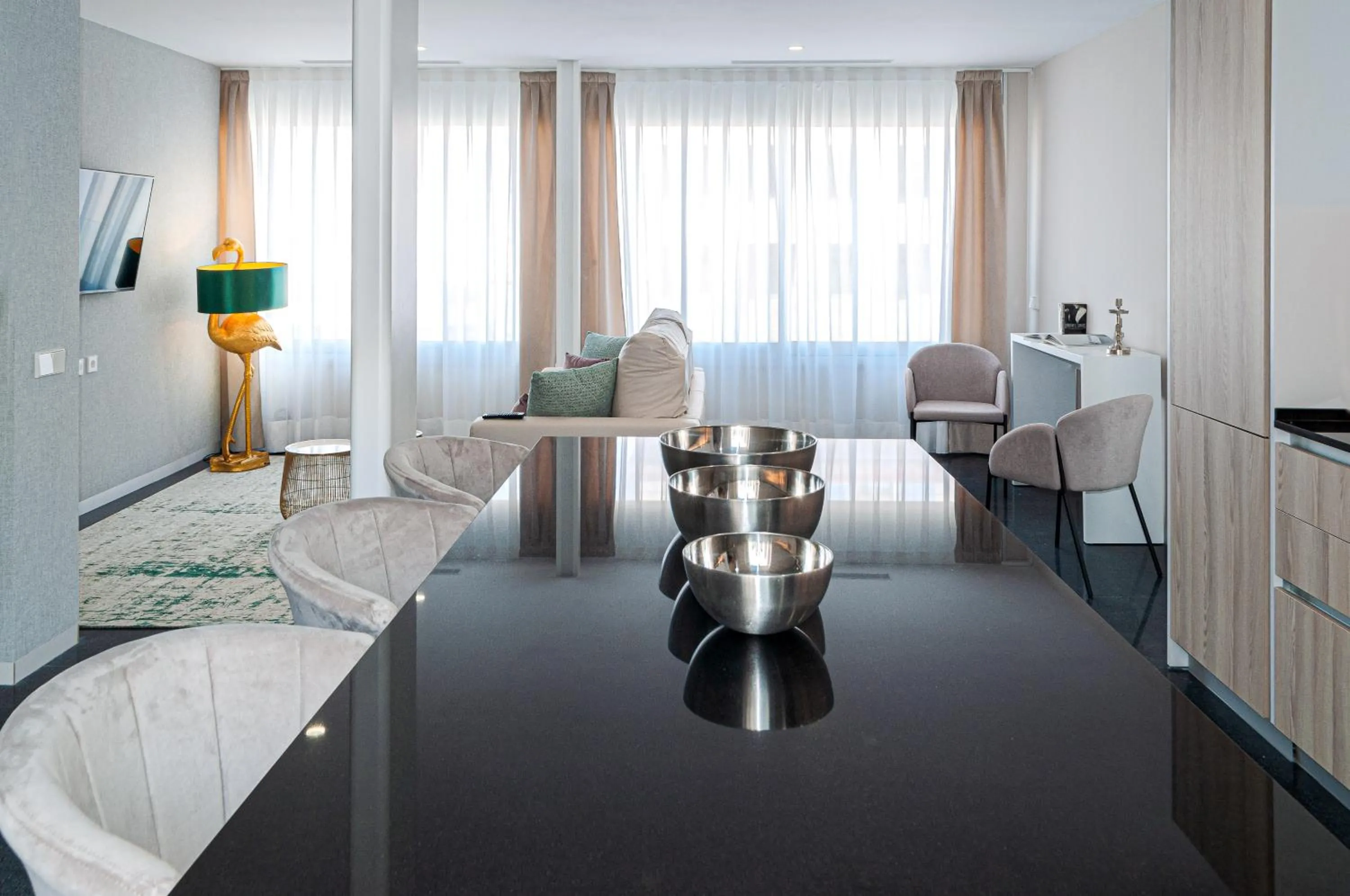 Seating area, Bed in Holihome Rambla 24