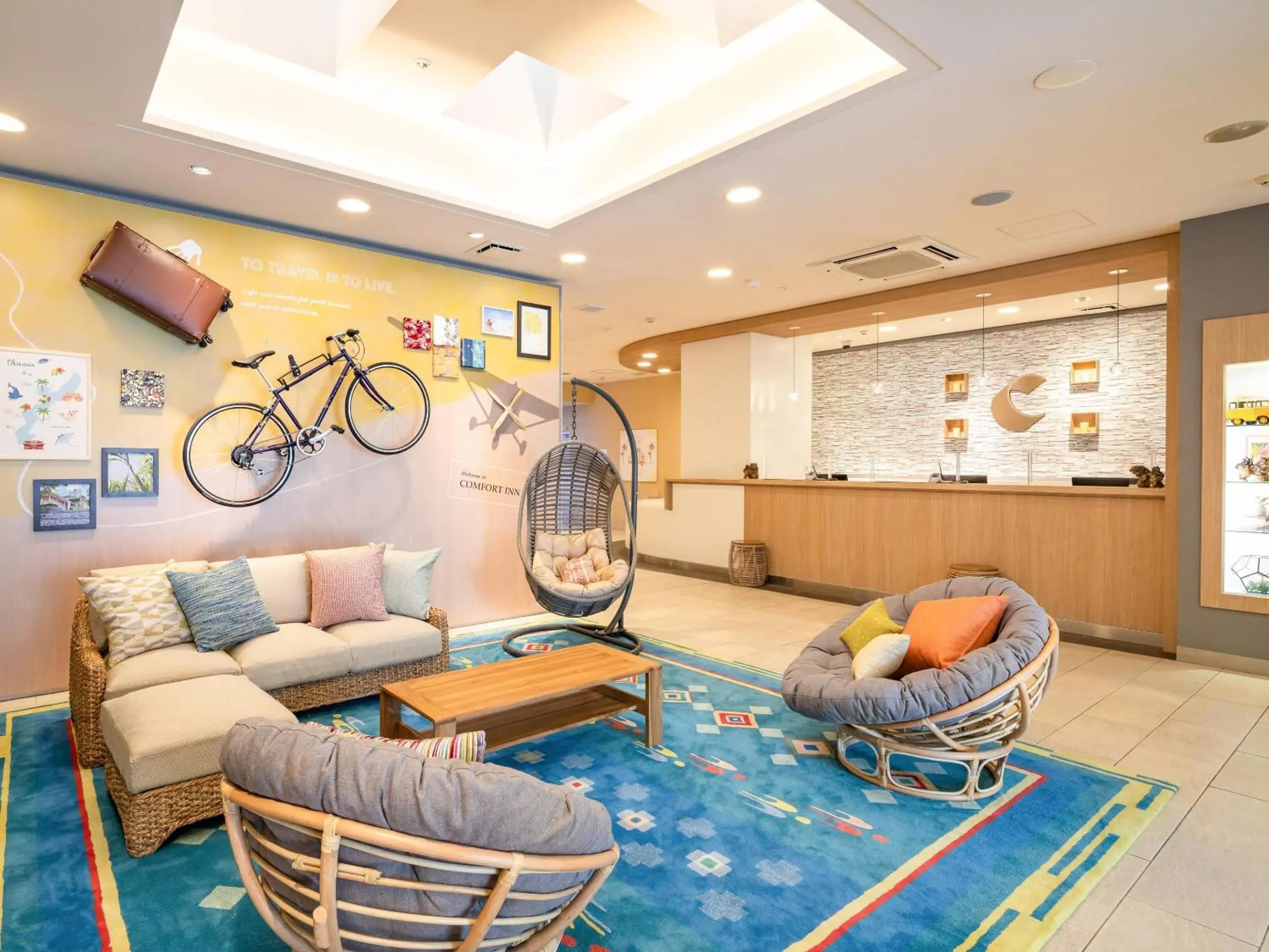 Lobby or reception in Comfort Inn Naha Tomari Port Lobby or reception in Comfort Inn Naha Tomari Port