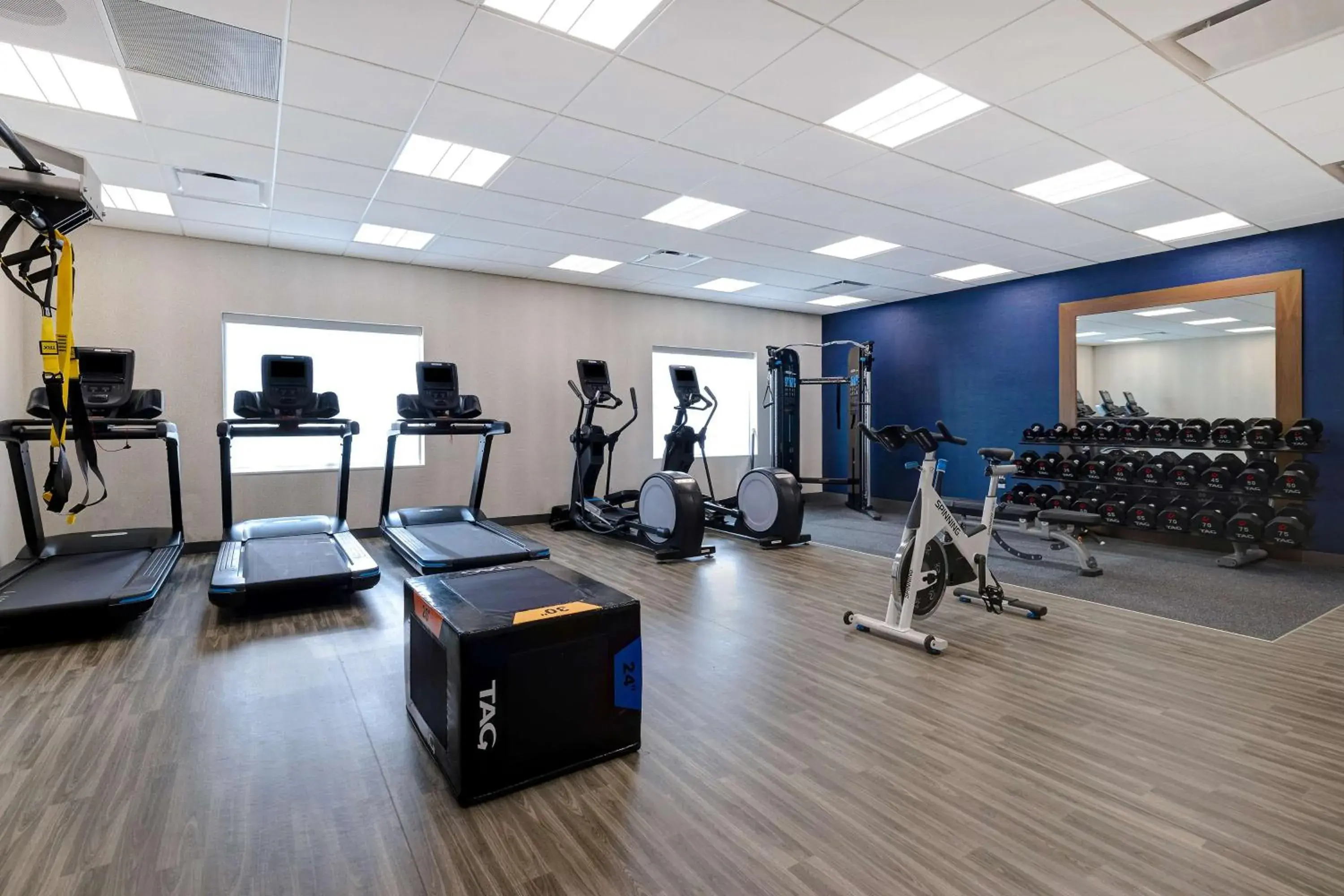 Fitness centre/facilities in Hampton Inn Crown Point, In Fitness centre/facilities in Hampton Inn Crown Point, In