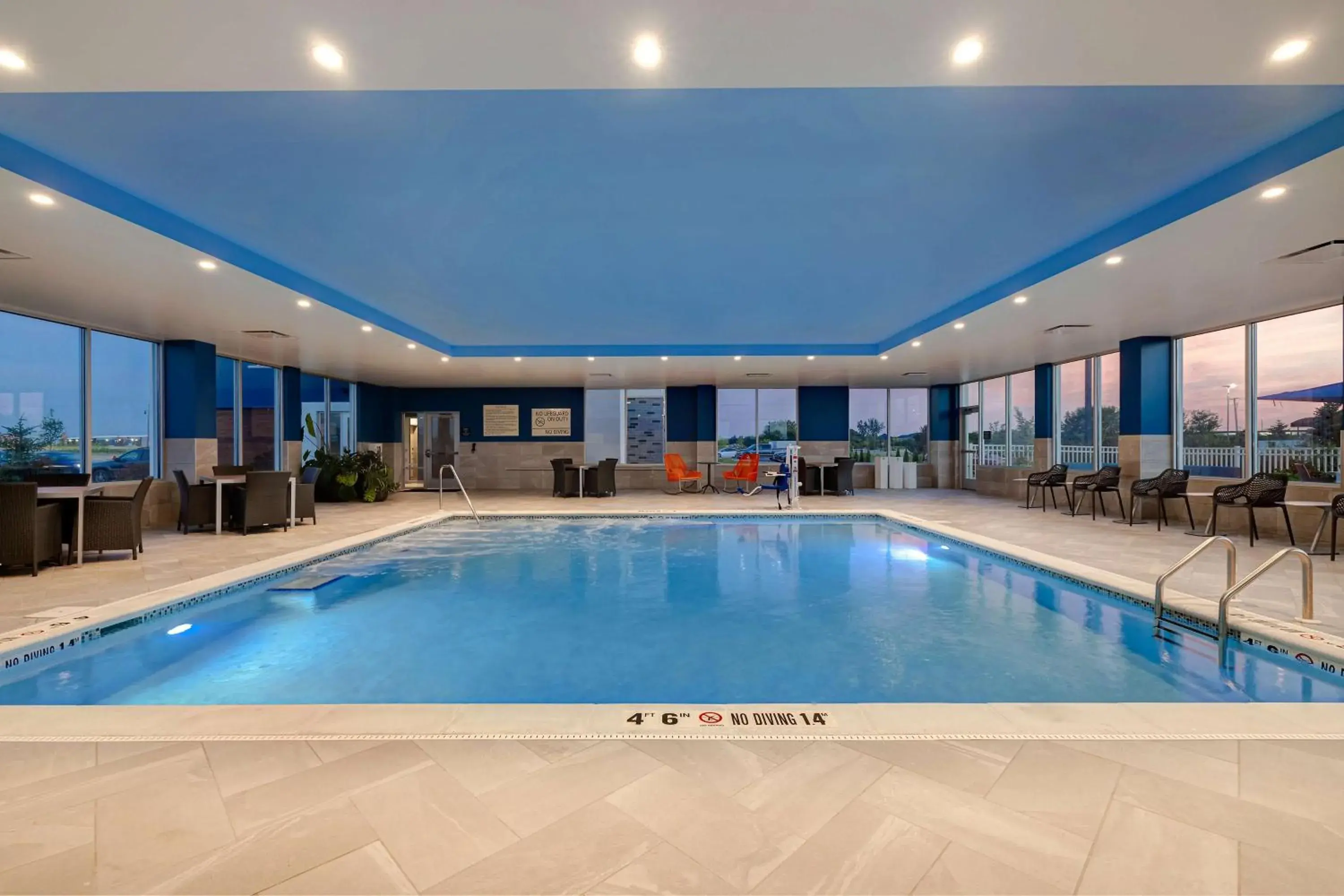 Pool view in Hampton Inn Crown Point, In Pool view in Hampton Inn Crown Point, In