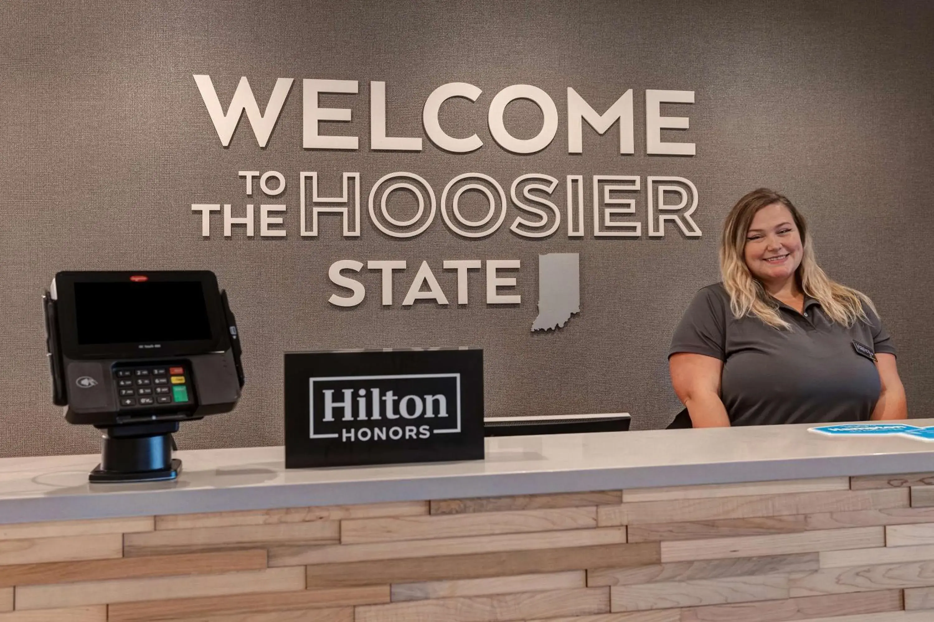 Lobby or reception in Hampton Inn Crown Point, In Lobby or reception in Hampton Inn Crown Point, In