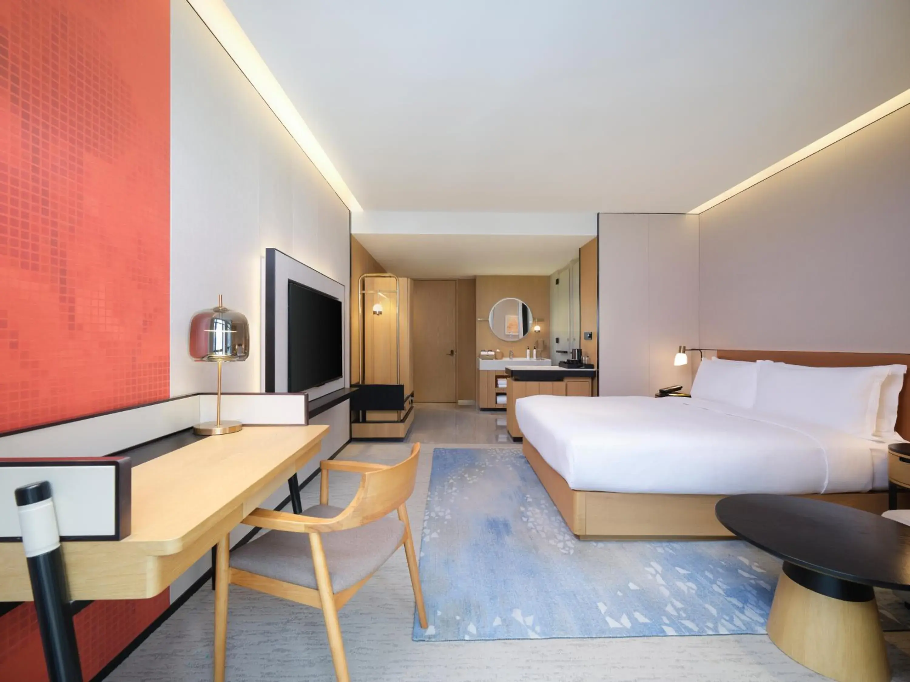 Bed in The Mercury Garden Shenzhen Nanshan, A Tribute Portfolio Hotel Bed in The Mercury Garden Shenzhen Nanshan, A Tribute Portfolio Hotel