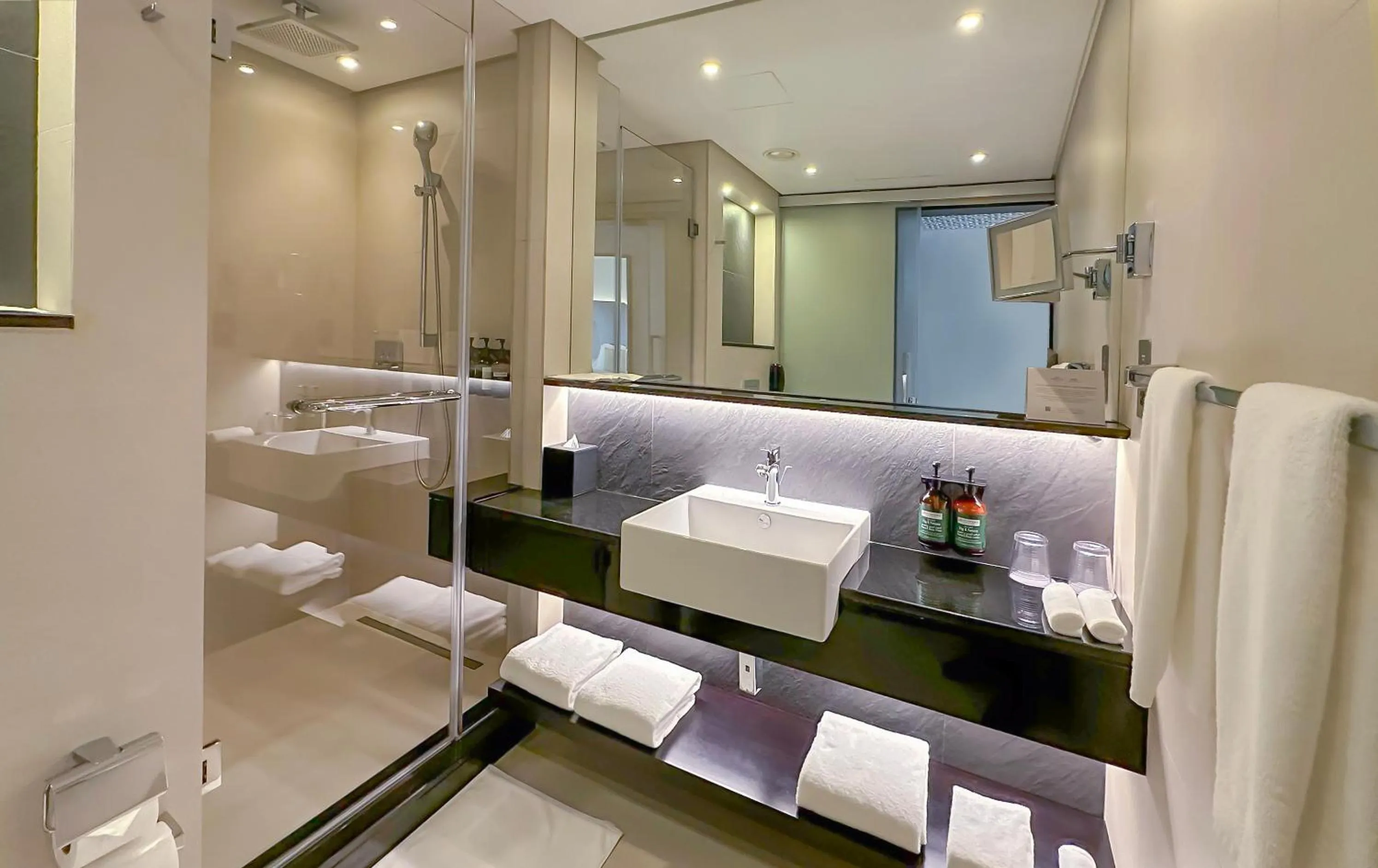 Bathroom in Crowne Plaza Bahrain by IHG
