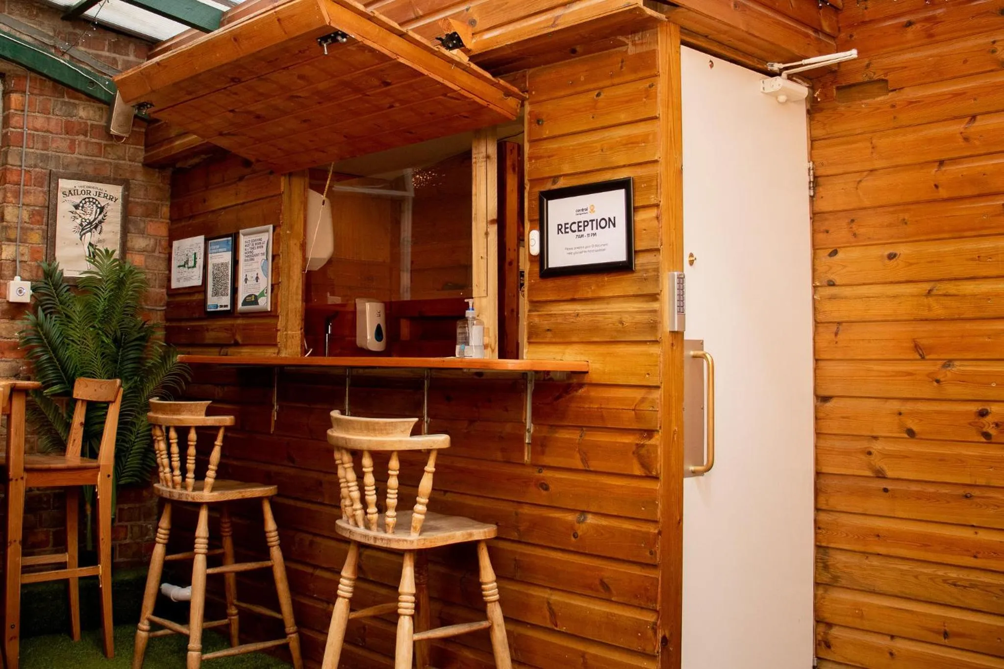 Lobby or reception in Central Backpackers