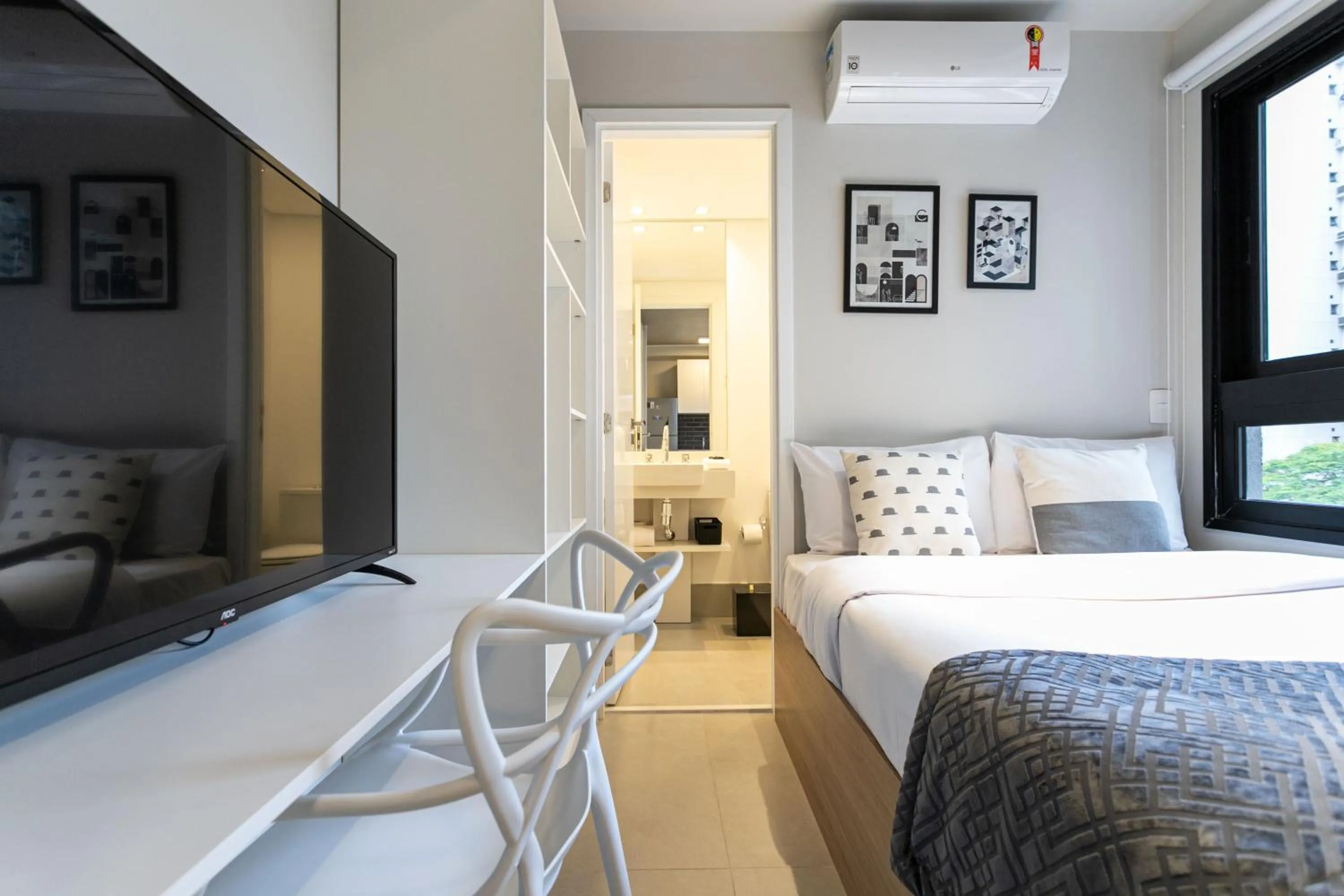 Bed in Charlie Itaim Bueno Brandão