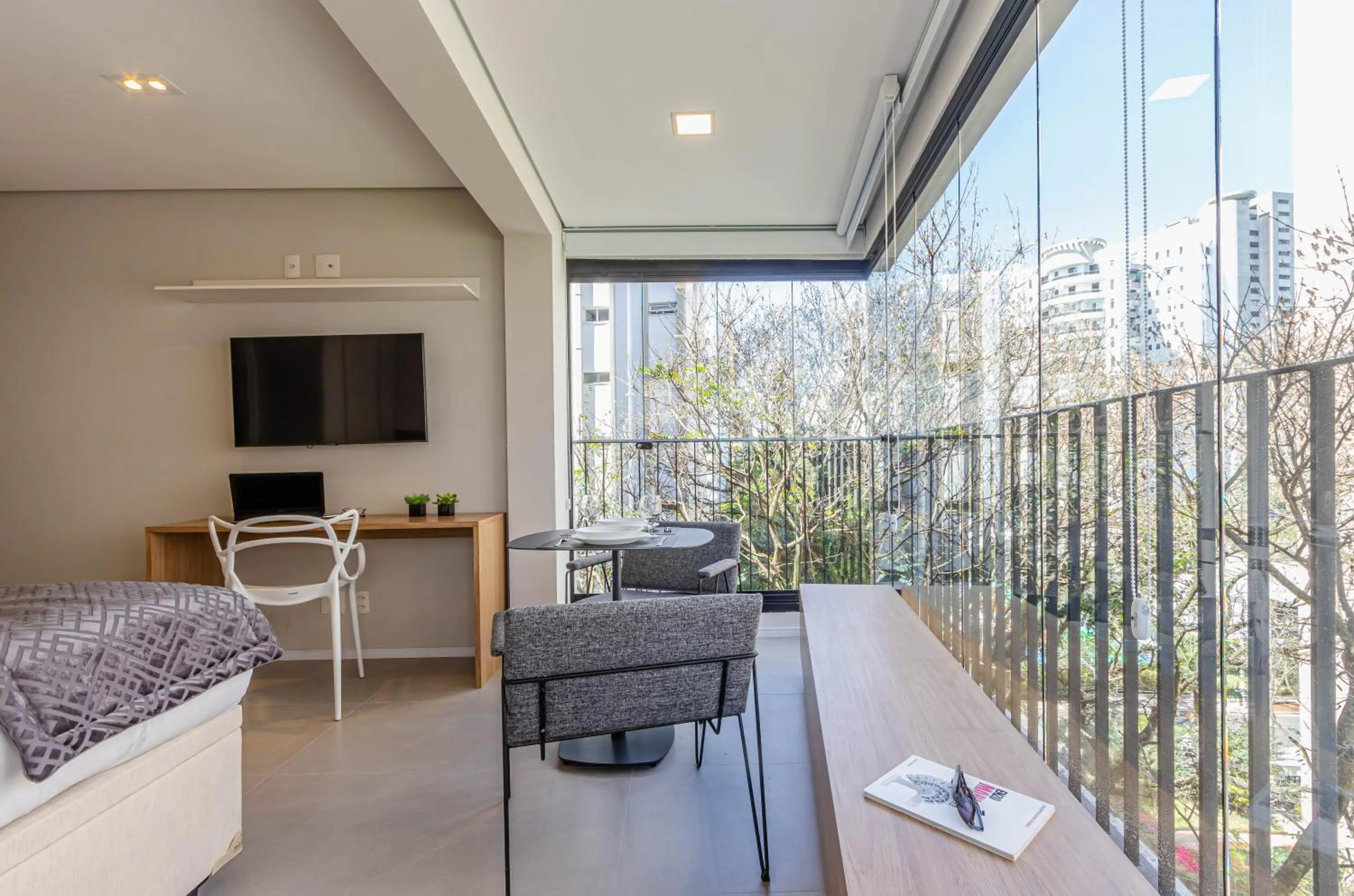 Bed in Charlie Itaim Bueno Brandão