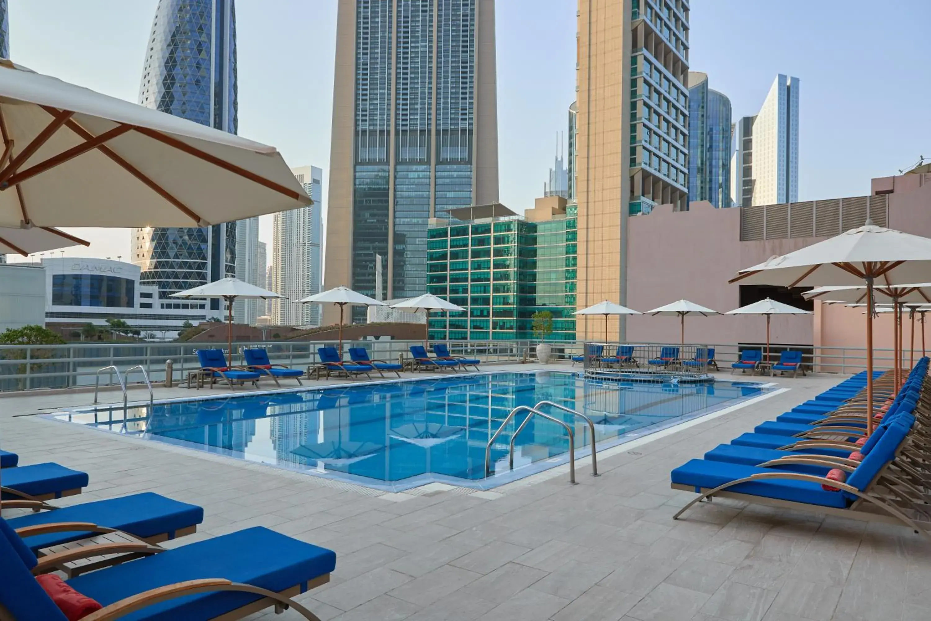 Pool view in Rose Rayhaan by Rotana - Dubai Pool view in Rose Rayhaan by Rotana - Dubai