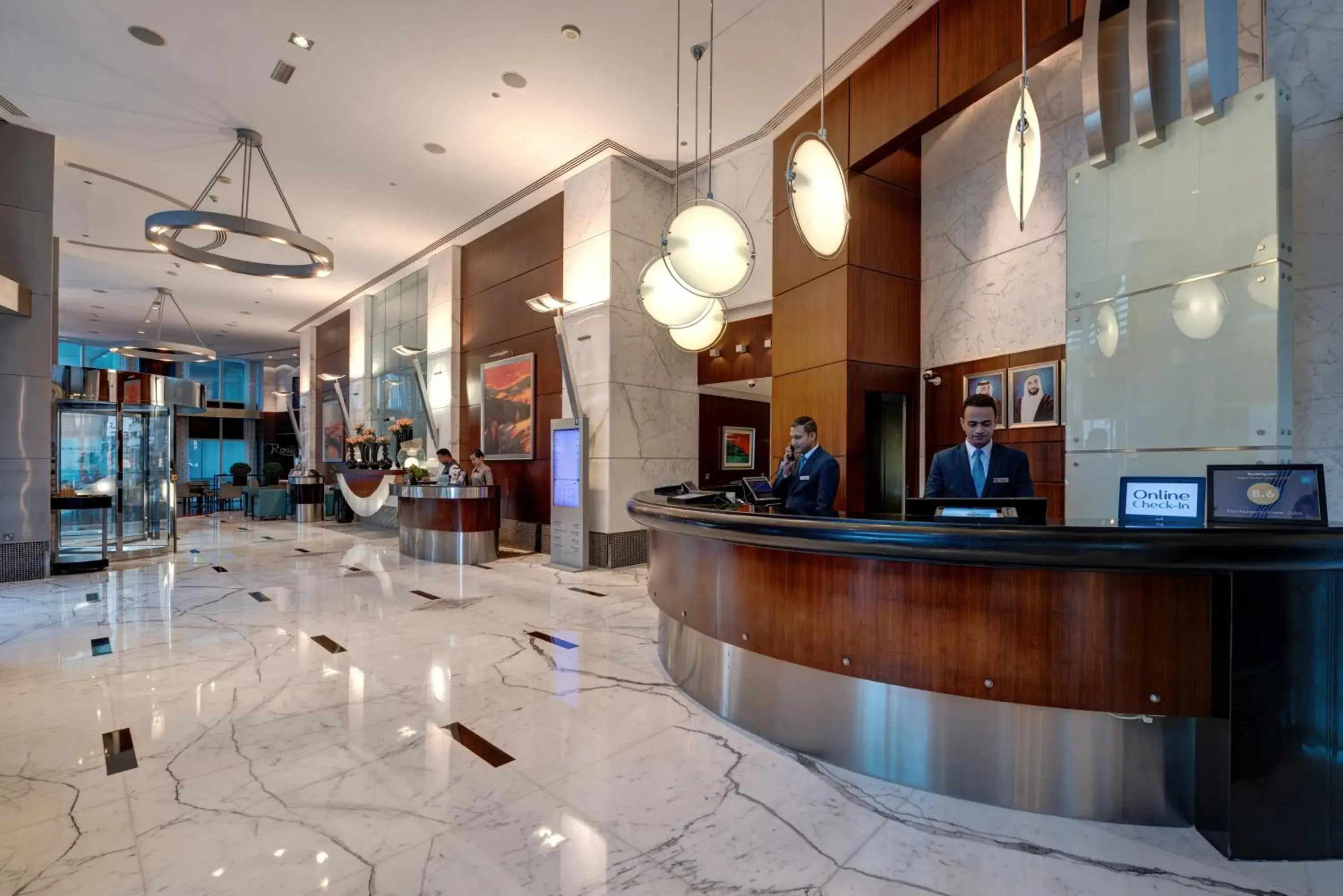 Lobby or reception in Rose Rayhaan by Rotana - Dubai Lobby or reception in Rose Rayhaan by Rotana - Dubai
