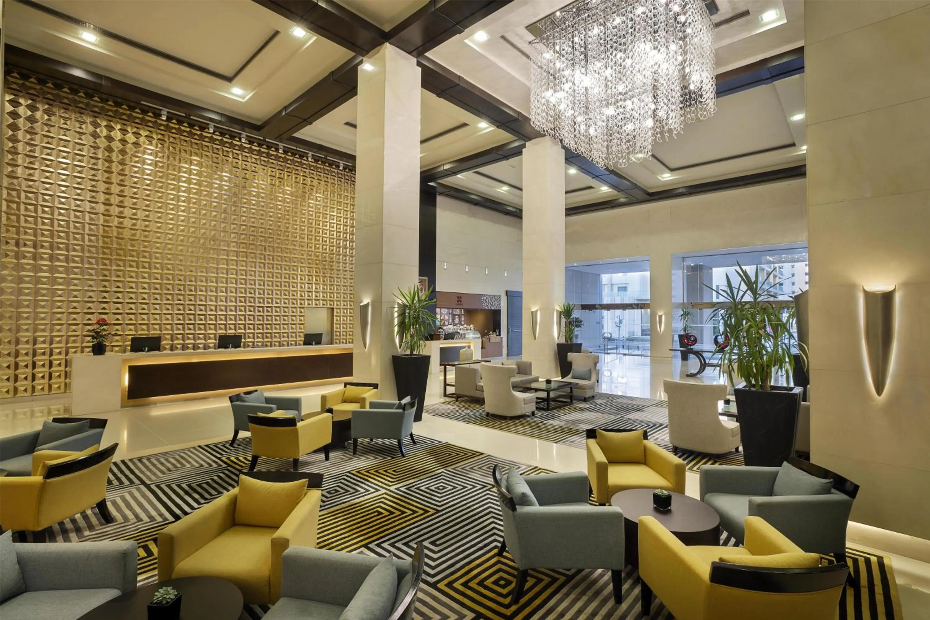 Lobby or reception in Radisson Blu Hotel, Dubai Barsha Heights
