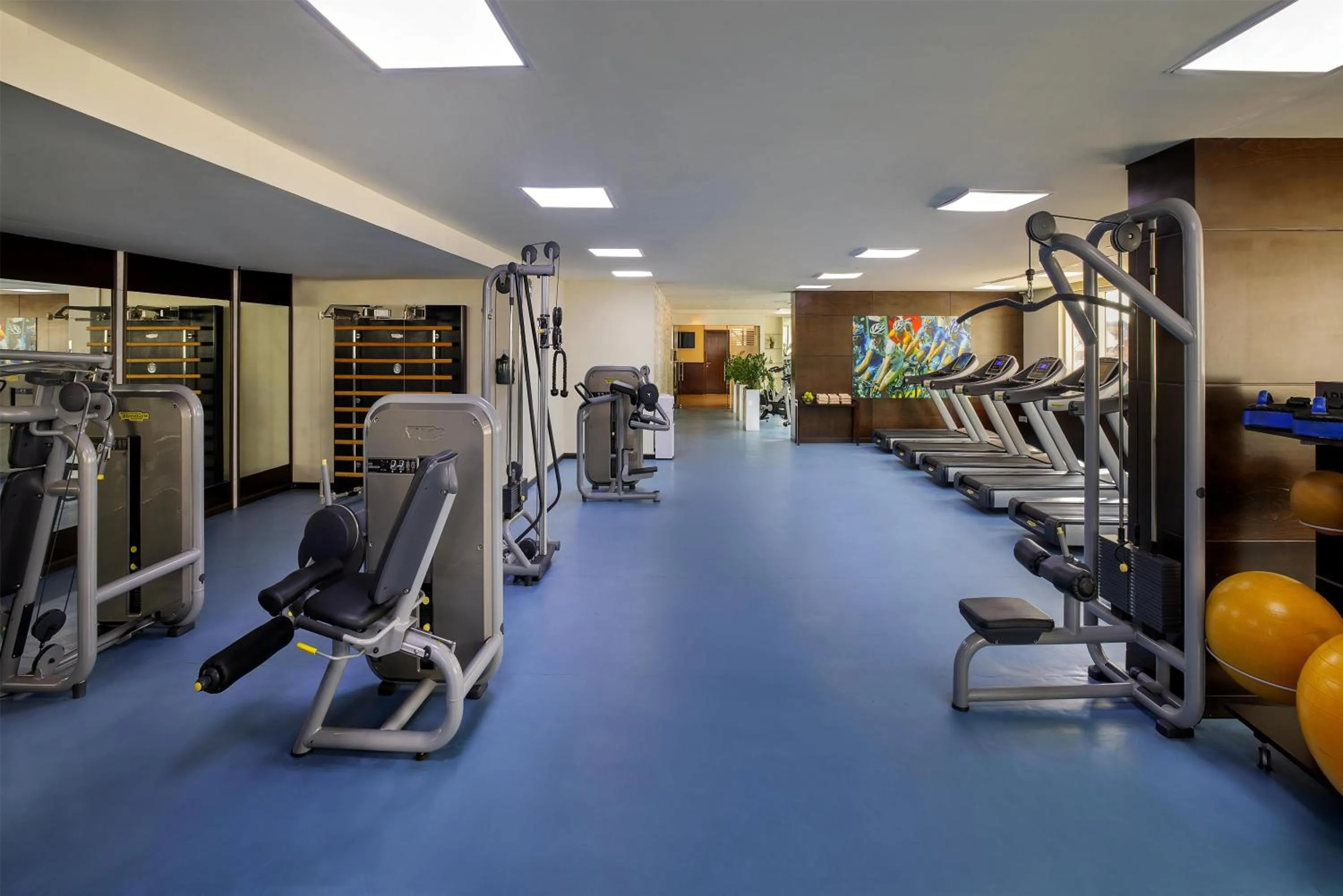 Fitness centre/facilities in Radisson Blu Hotel, Dubai Barsha Heights