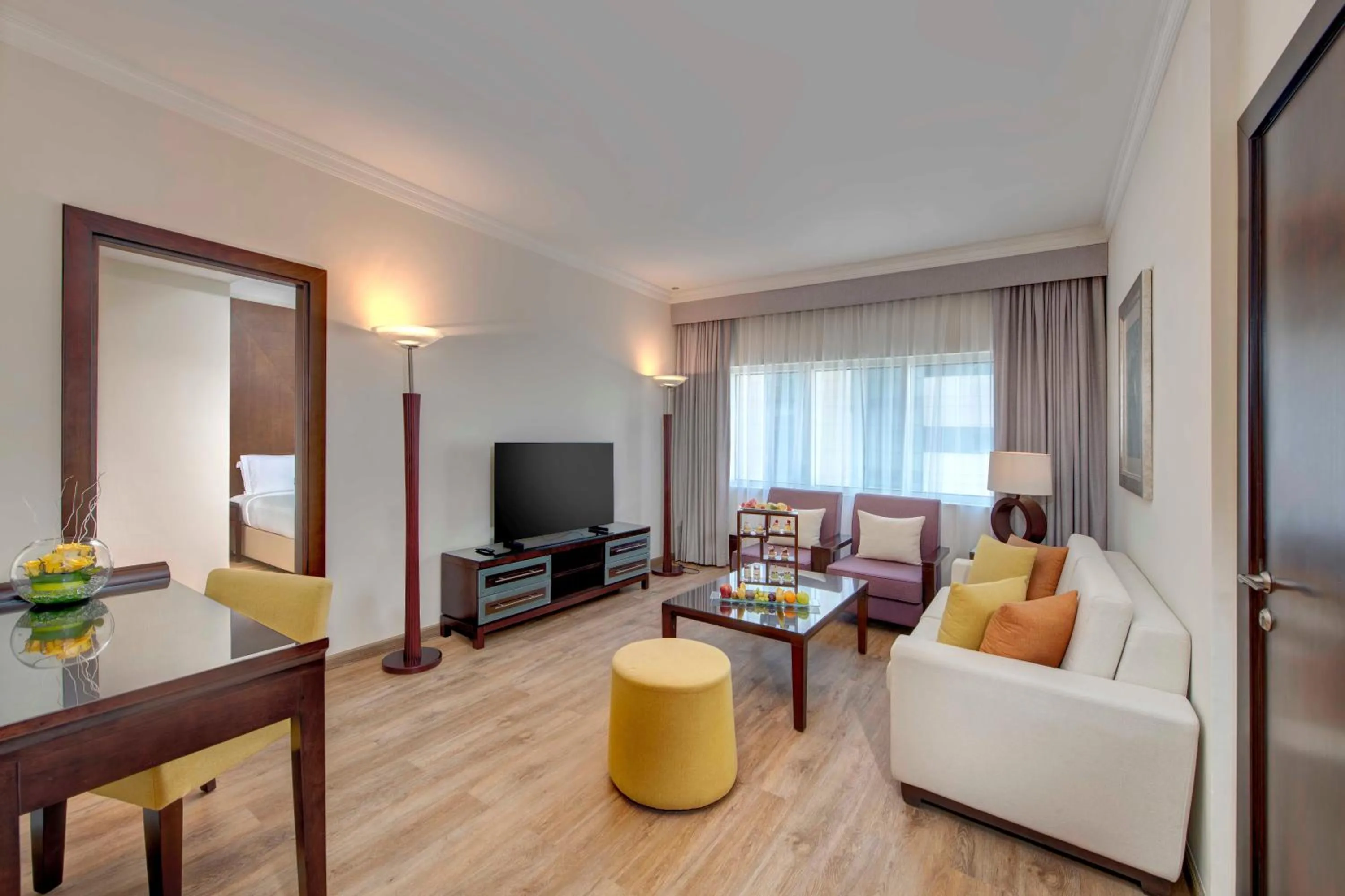 Living room in Media Rotana Dubai