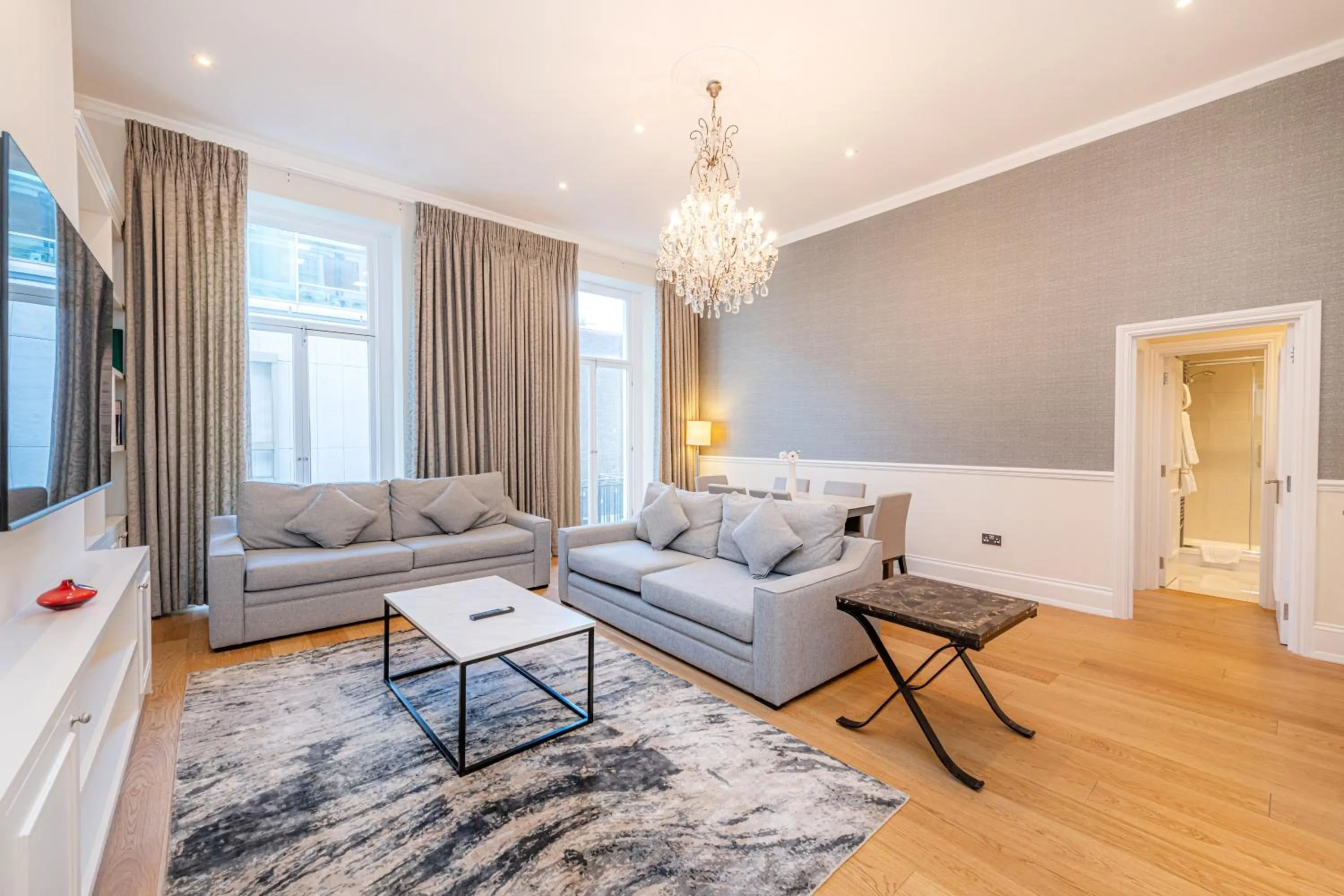Living room in 20 Hertford Street - Mayfair Apartments