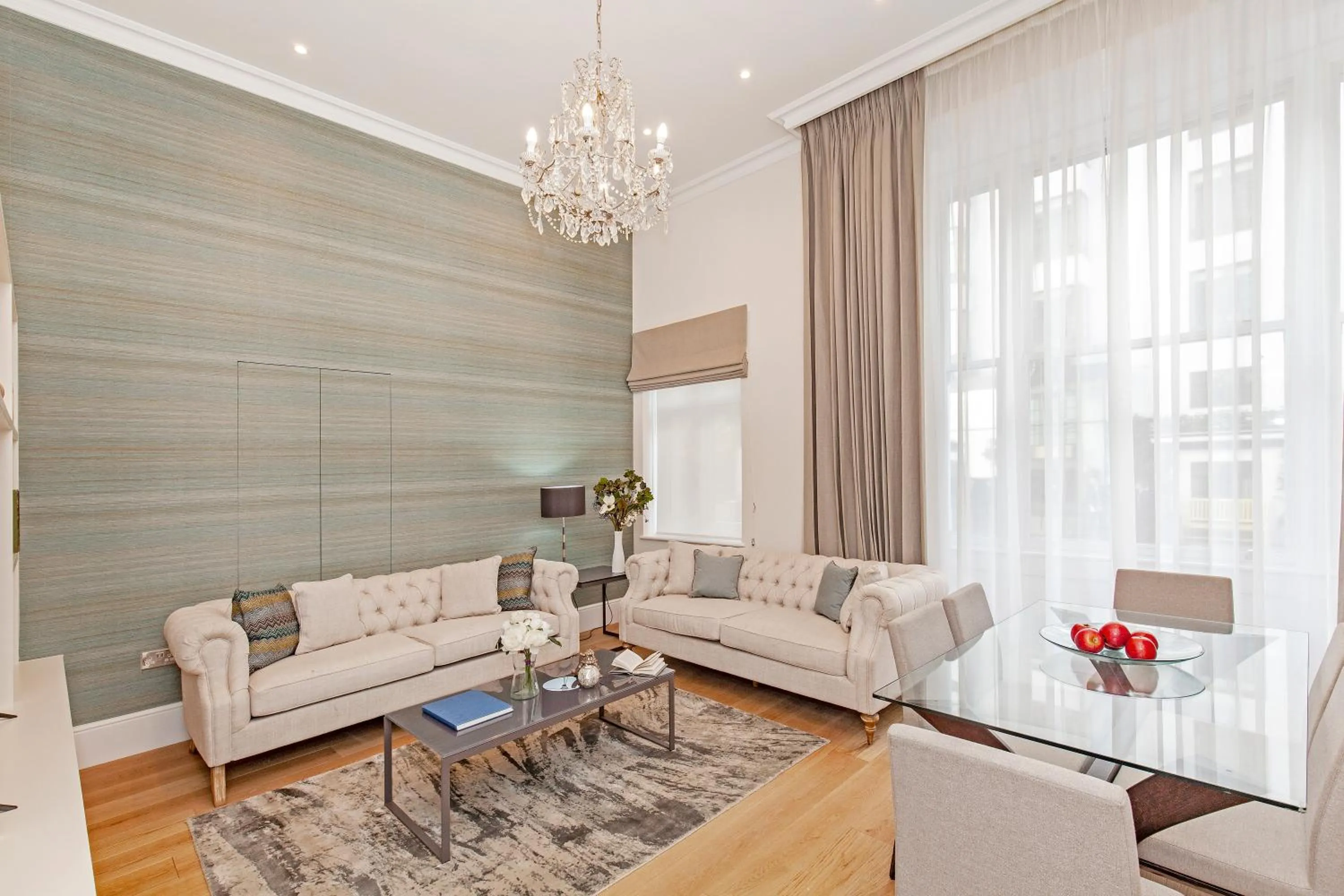 Living room in Chesham Court Knightsbridge