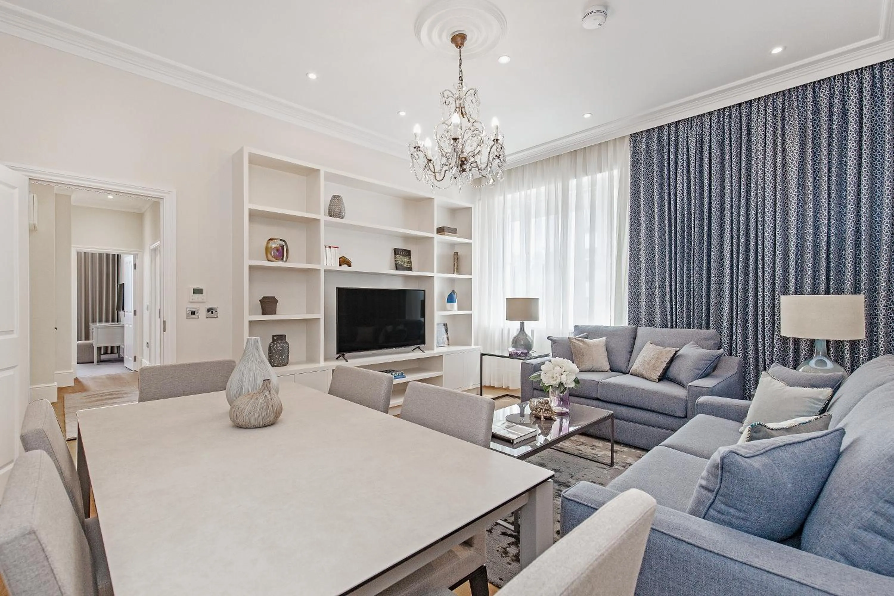 Living room in Chesham Court Knightsbridge