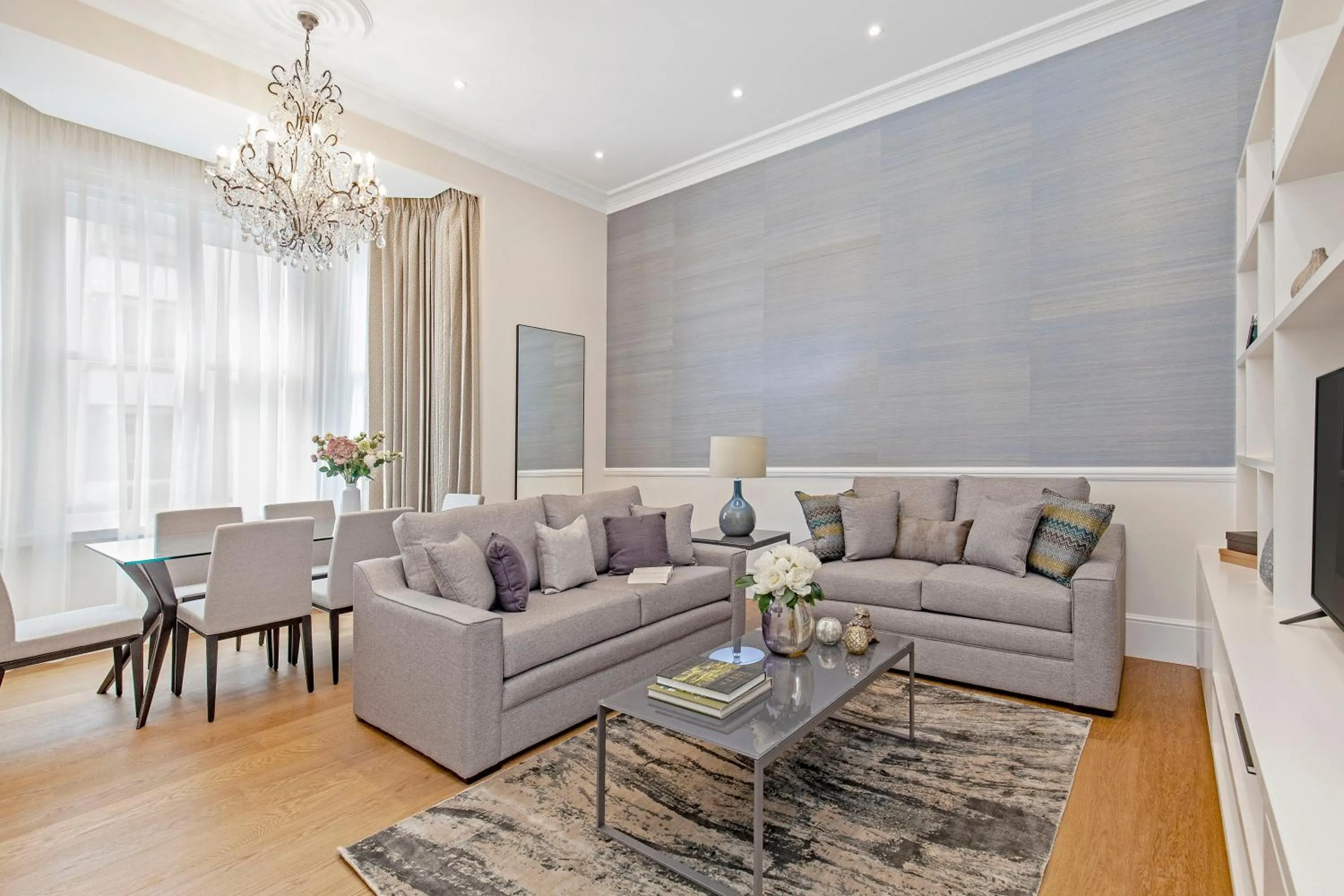 Living room in Chesham Court Knightsbridge