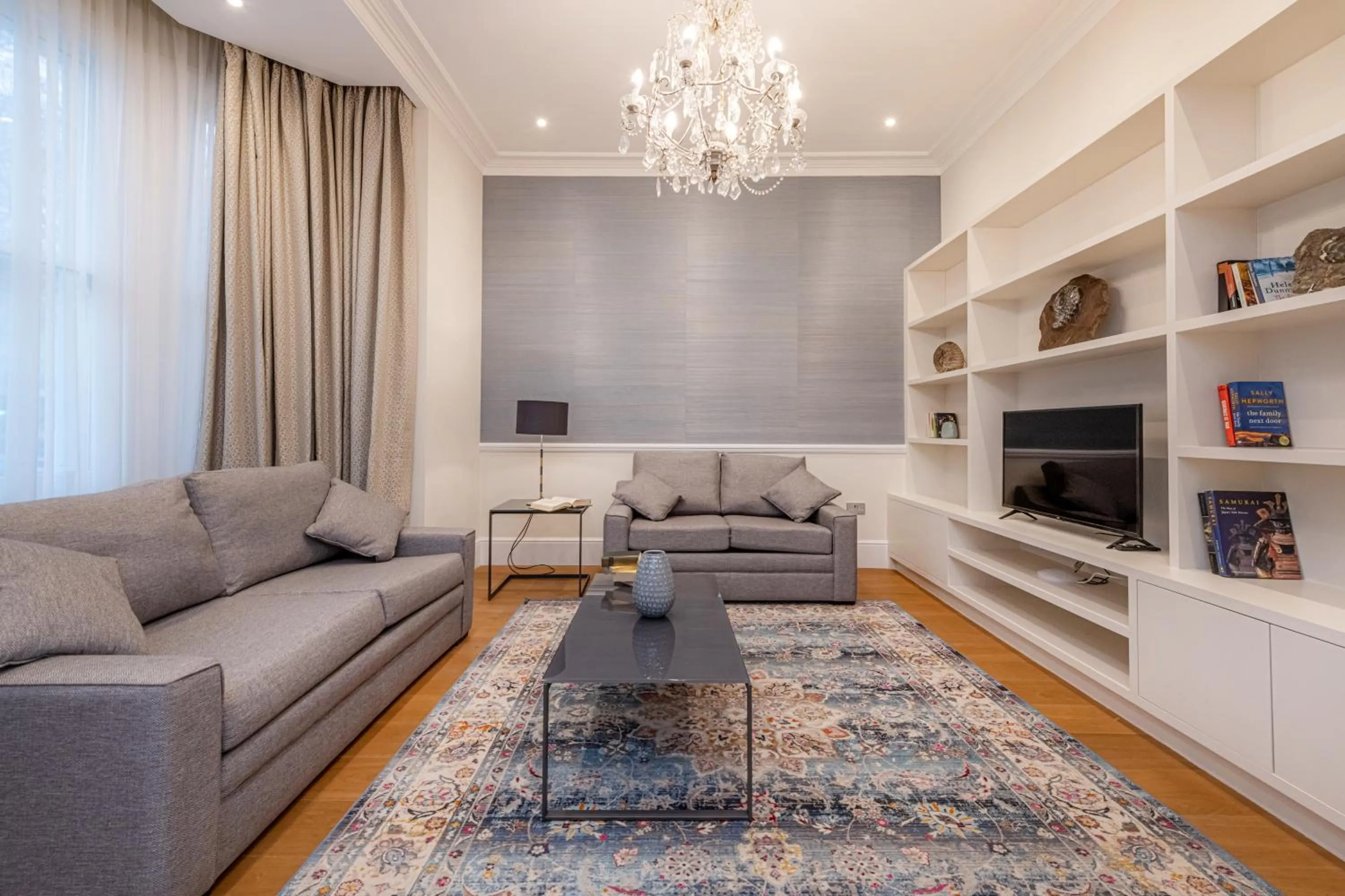 Living room in Chesham Court Knightsbridge