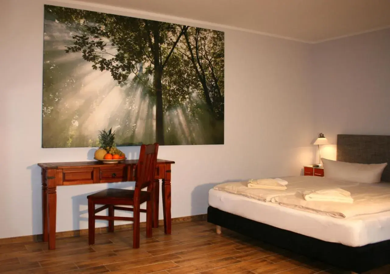 Bed in DAS HUDEWALD Hotel & Resort