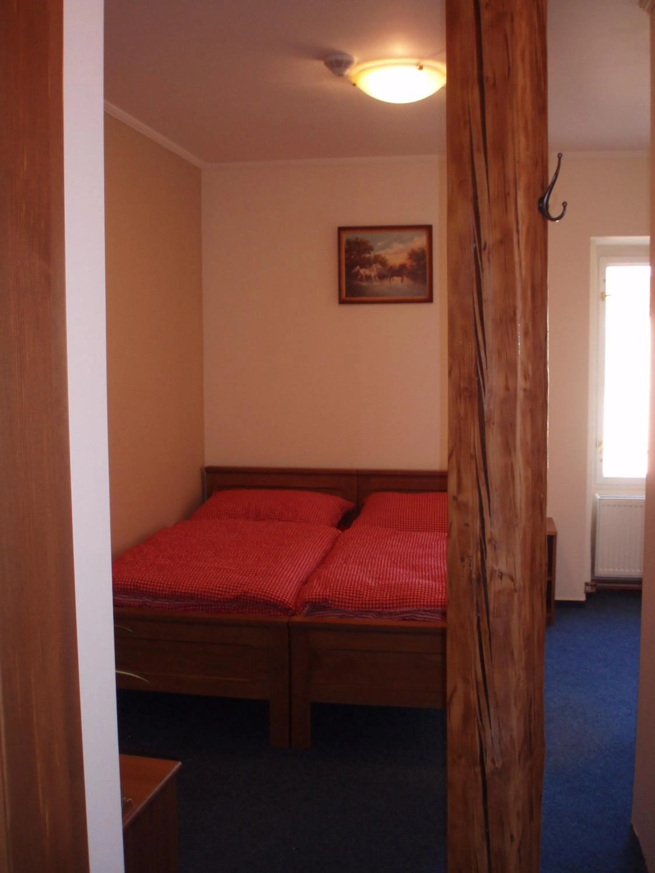 Bed in Hotel Mrázek