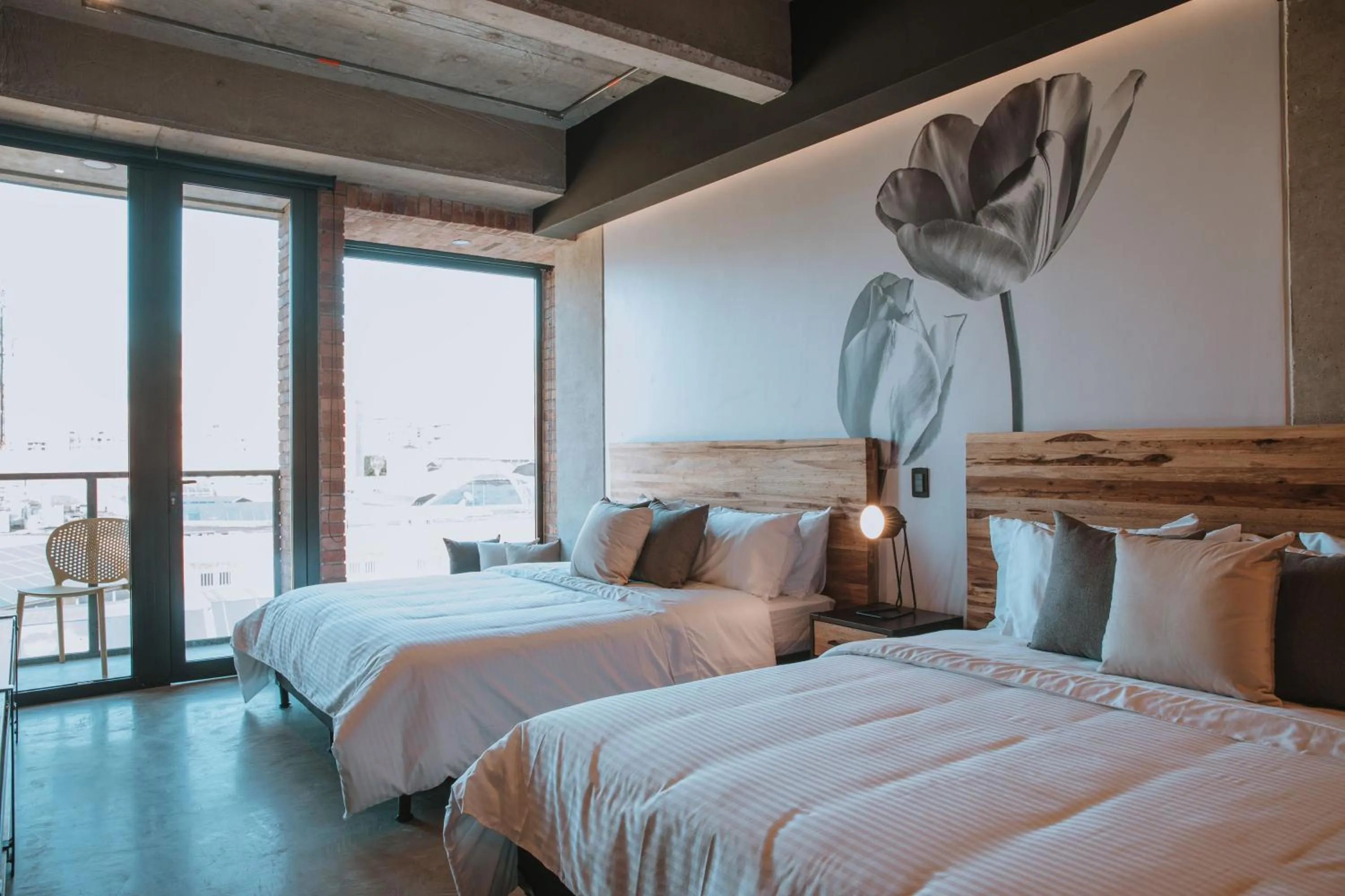 Bed in Hotel 3450 Living Lofts