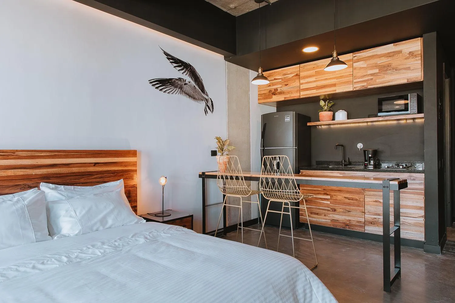 Bed in Hotel 3450 Living Lofts