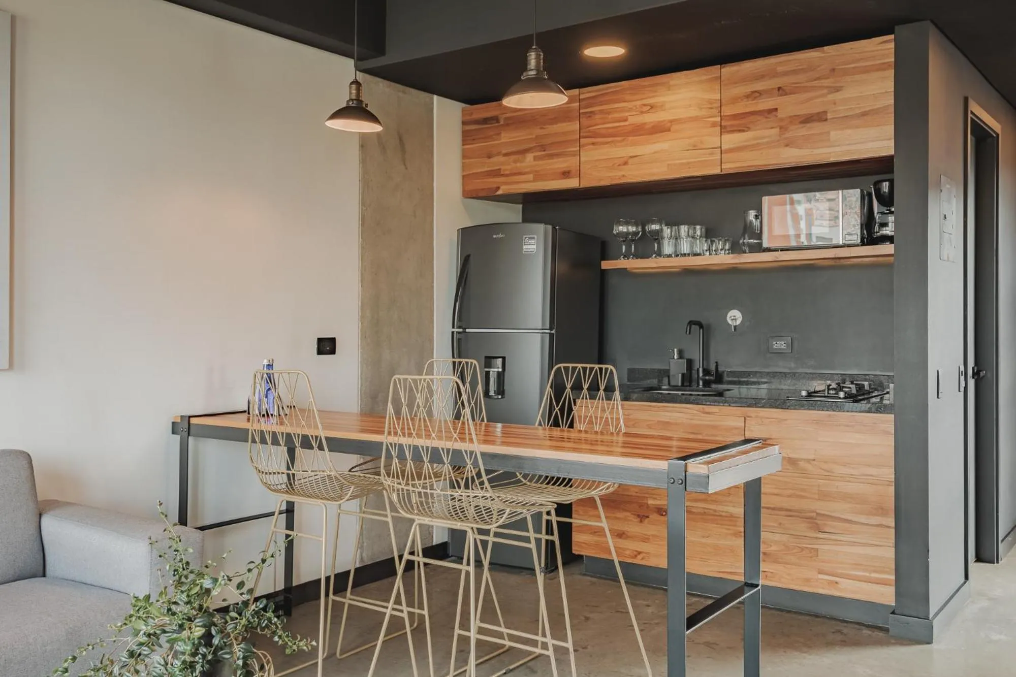 Kitchen or kitchenette in Hotel 3450 Living Lofts