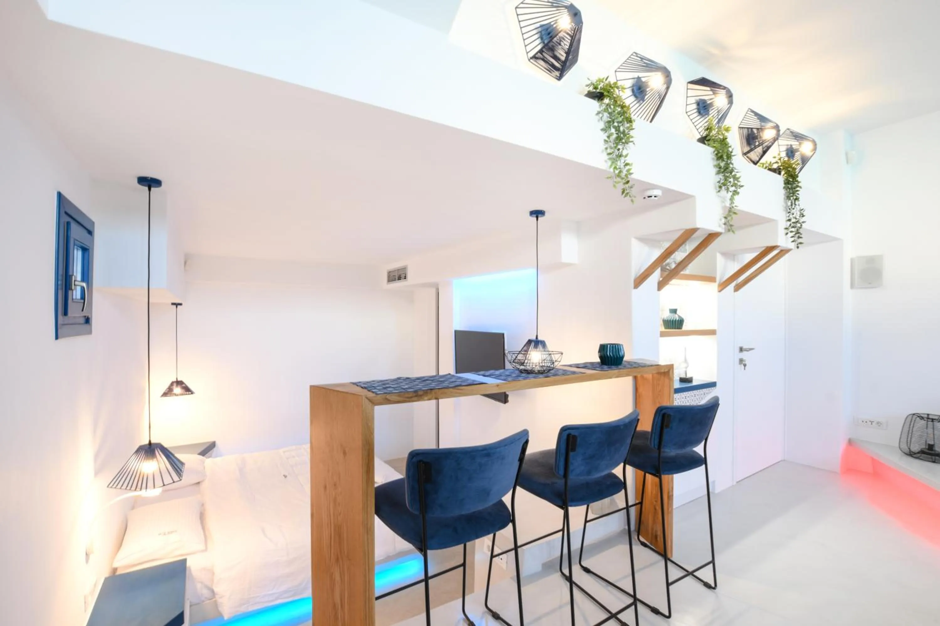 Living room in Blue White Residence