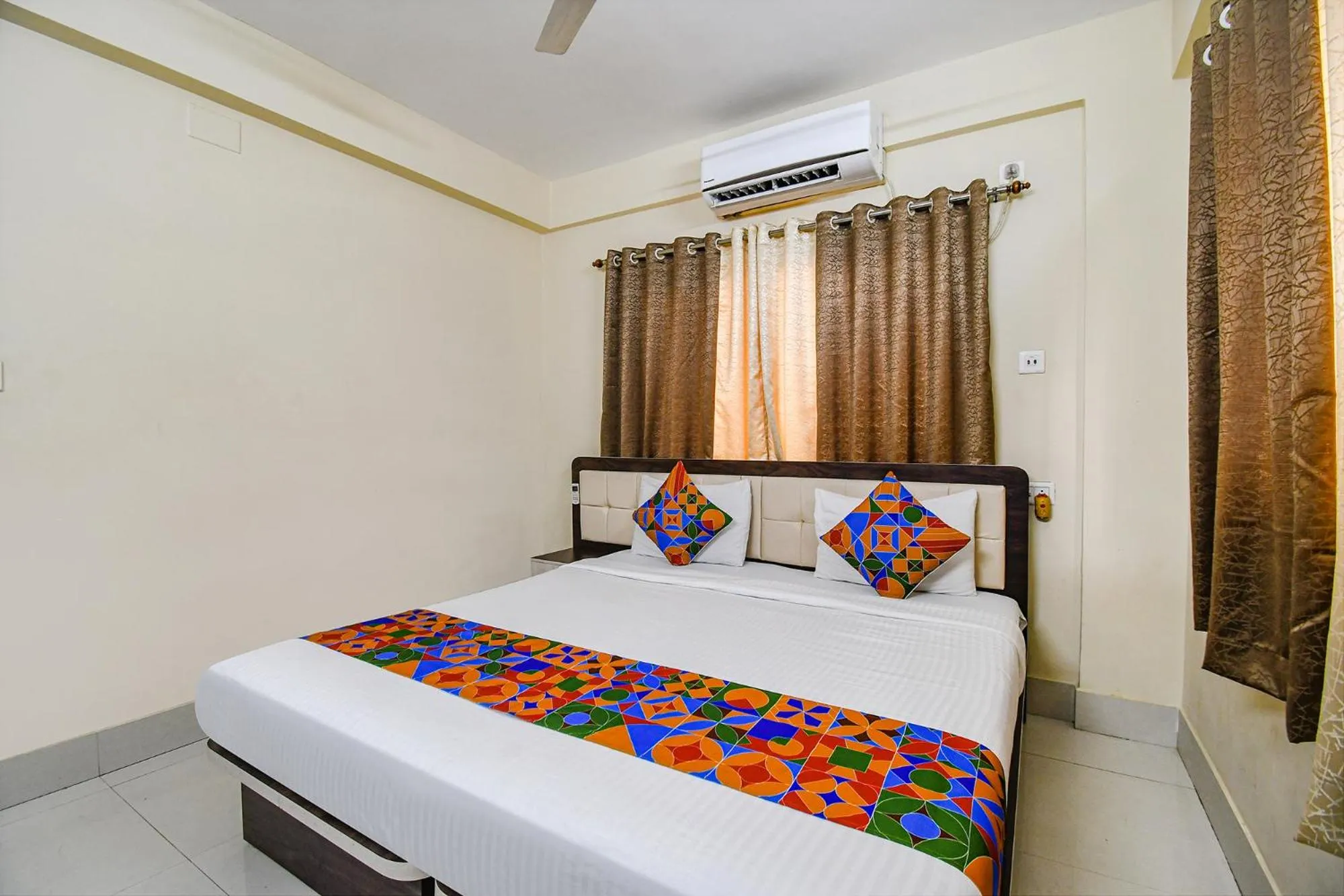 Bed in FabHotel New Annapurna Plaza - Nr Axis Mall